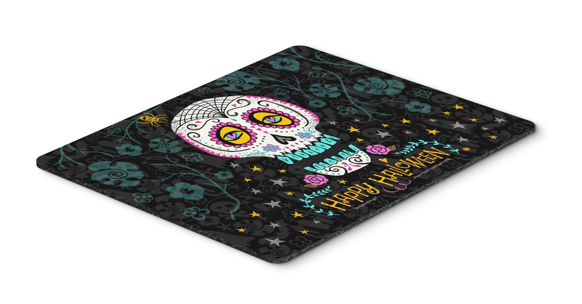 Happy Halloween Day of the Dead Mouse Pad, Hot Pad or Trivet VHA3035MP by Caroline's Treasures