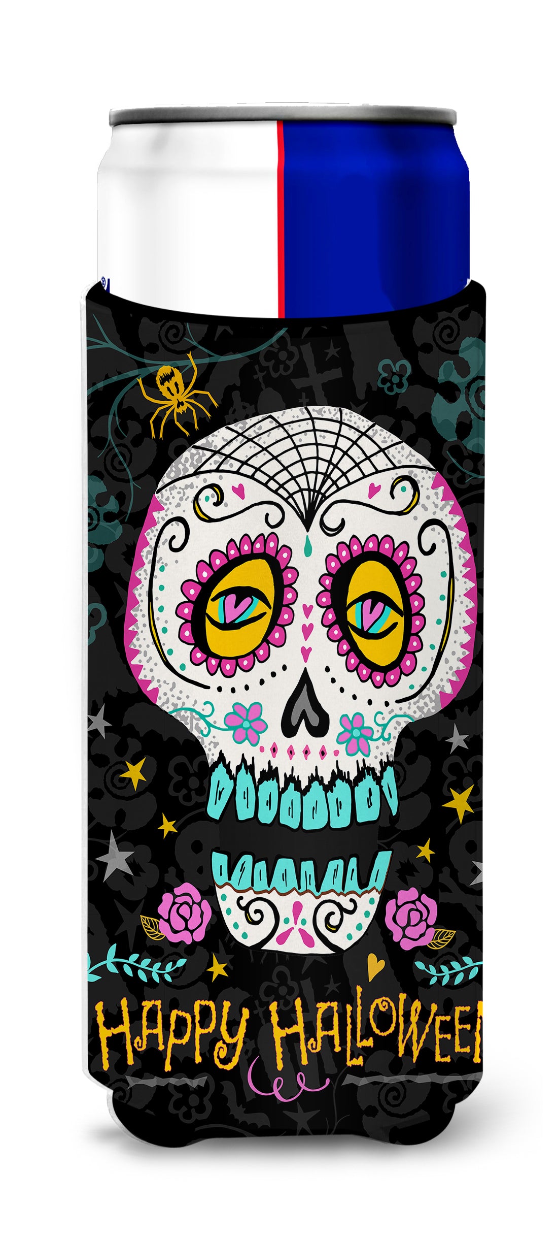 Happy Halloween Day of the Dead  Ultra Hugger for slim cans VHA3035MUK  the-store.com.