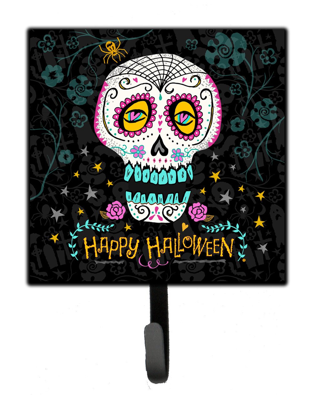 Happy Halloween Day of the Dead Leash or Key Holder VHA3035SH4 by Caroline&#39;s Treasures