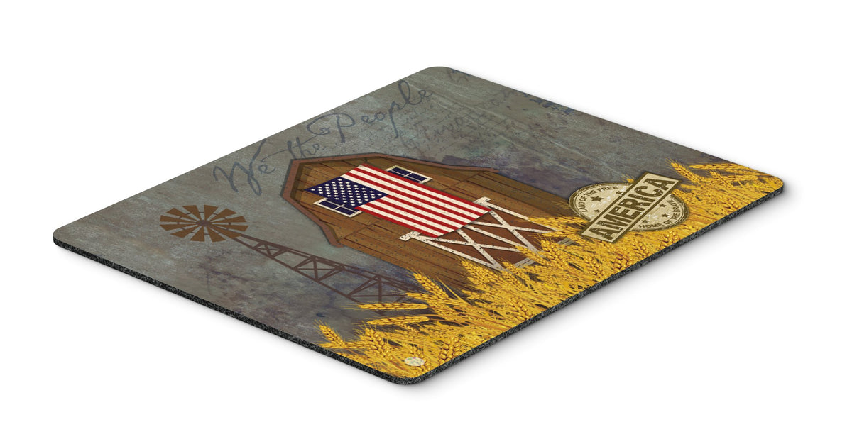 Patriotic Barn Land of America Mouse Pad, Hot Pad or Trivet VHA3036MP by Caroline&#39;s Treasures