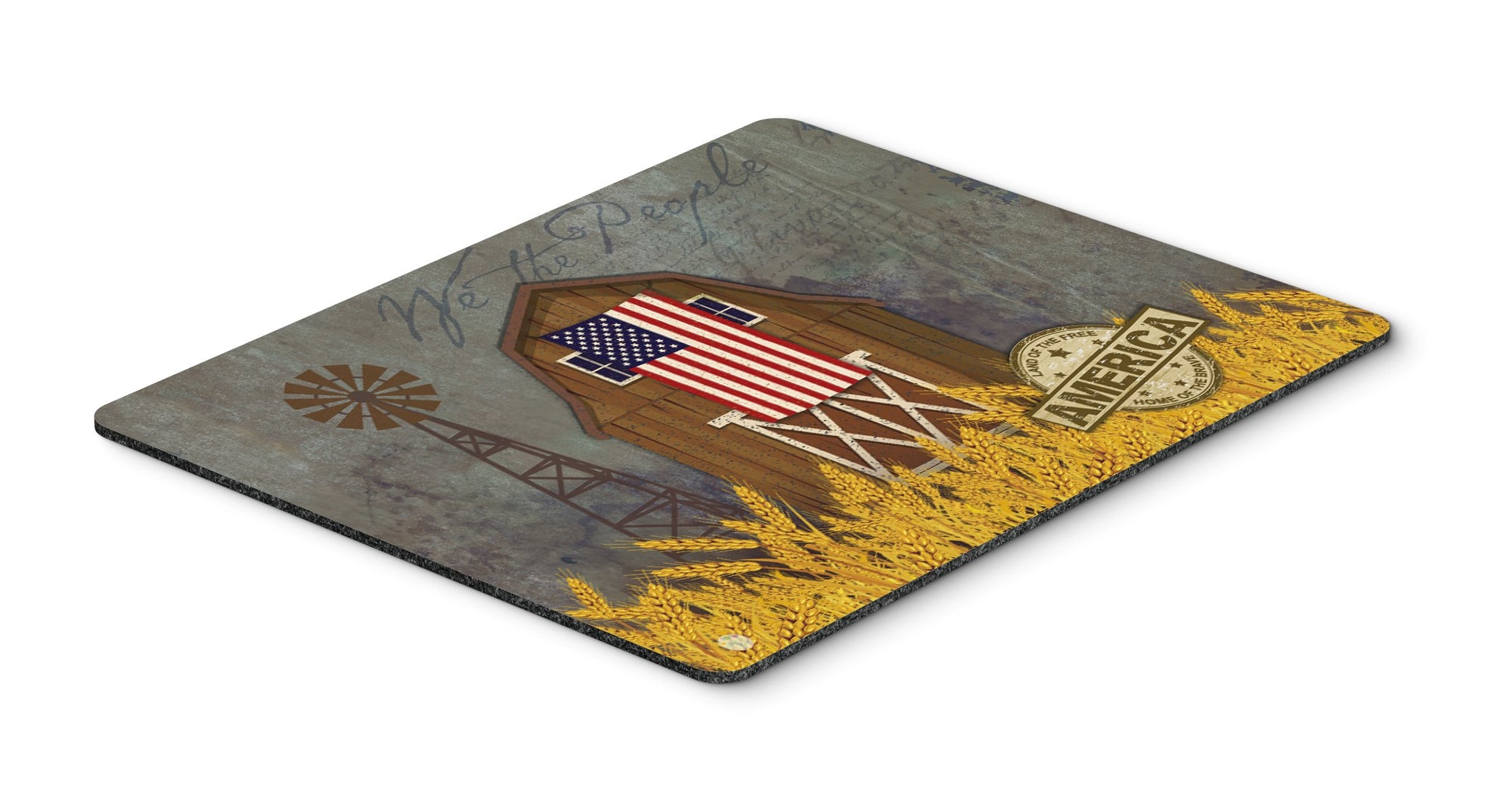 Patriotic Barn Land of America Mouse Pad, Hot Pad or Trivet VHA3036MP by Caroline's Treasures