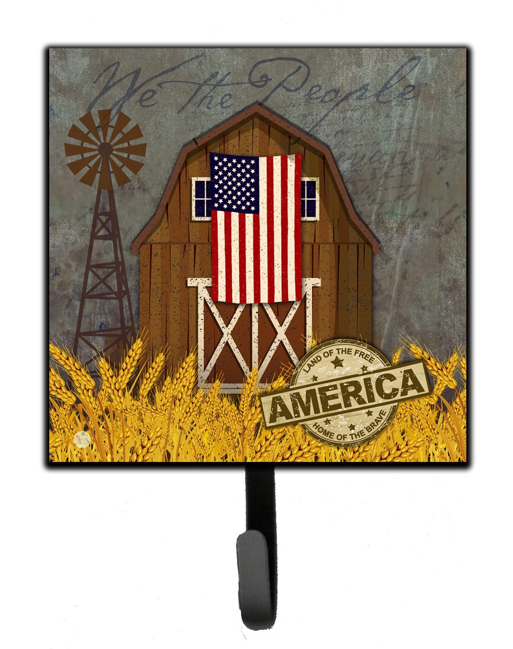 Patriotic Barn Land of America Leash or Key Holder VHA3036SH4 by Caroline&#39;s Treasures