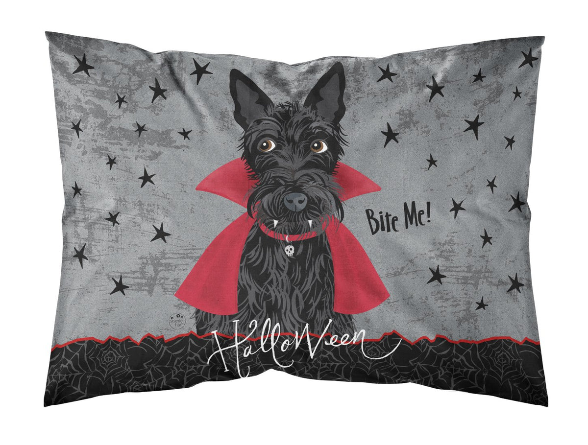 Halloween Vampire Scottie Fabric Standard Pillowcase VHA3037PILLOWCASE by Caroline&#39;s Treasures