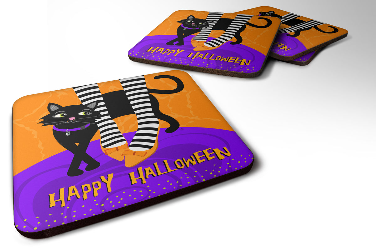 Halloween Witches Feet Foam Coaster Set of 4 VHA3038FC - the-store.com