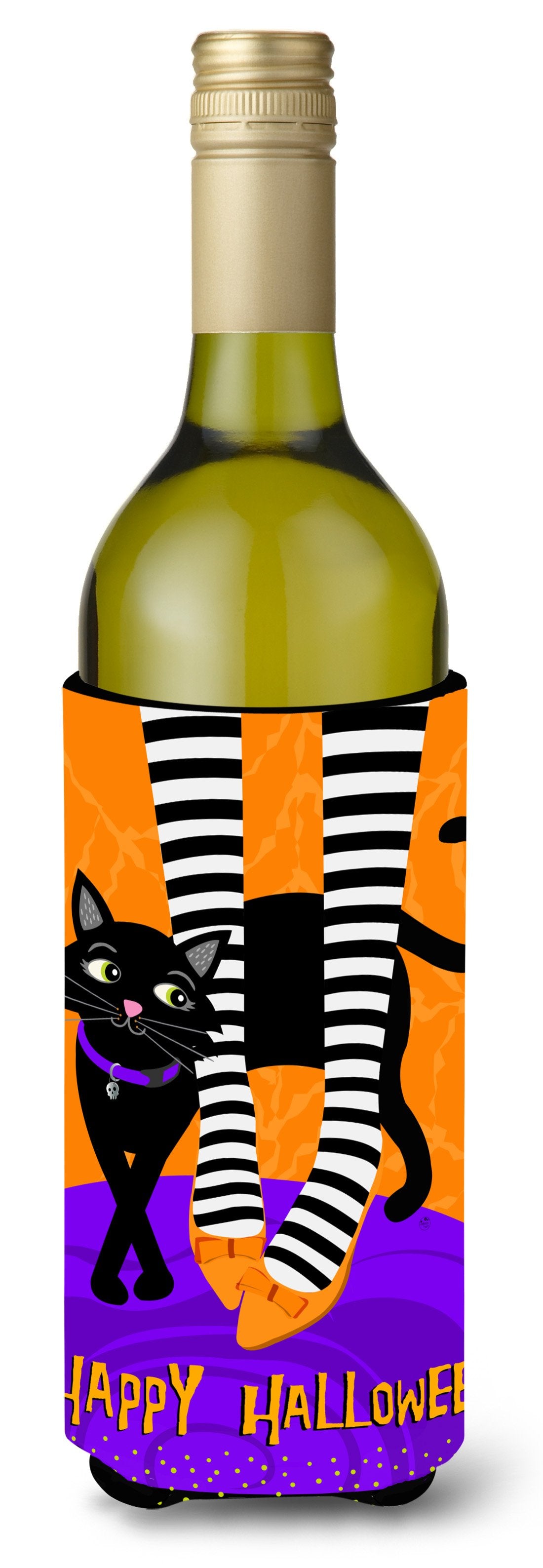Halloween Witches Feet Wine Bottle Beverage Insulator Hugger VHA3038LITERK by Caroline's Treasures