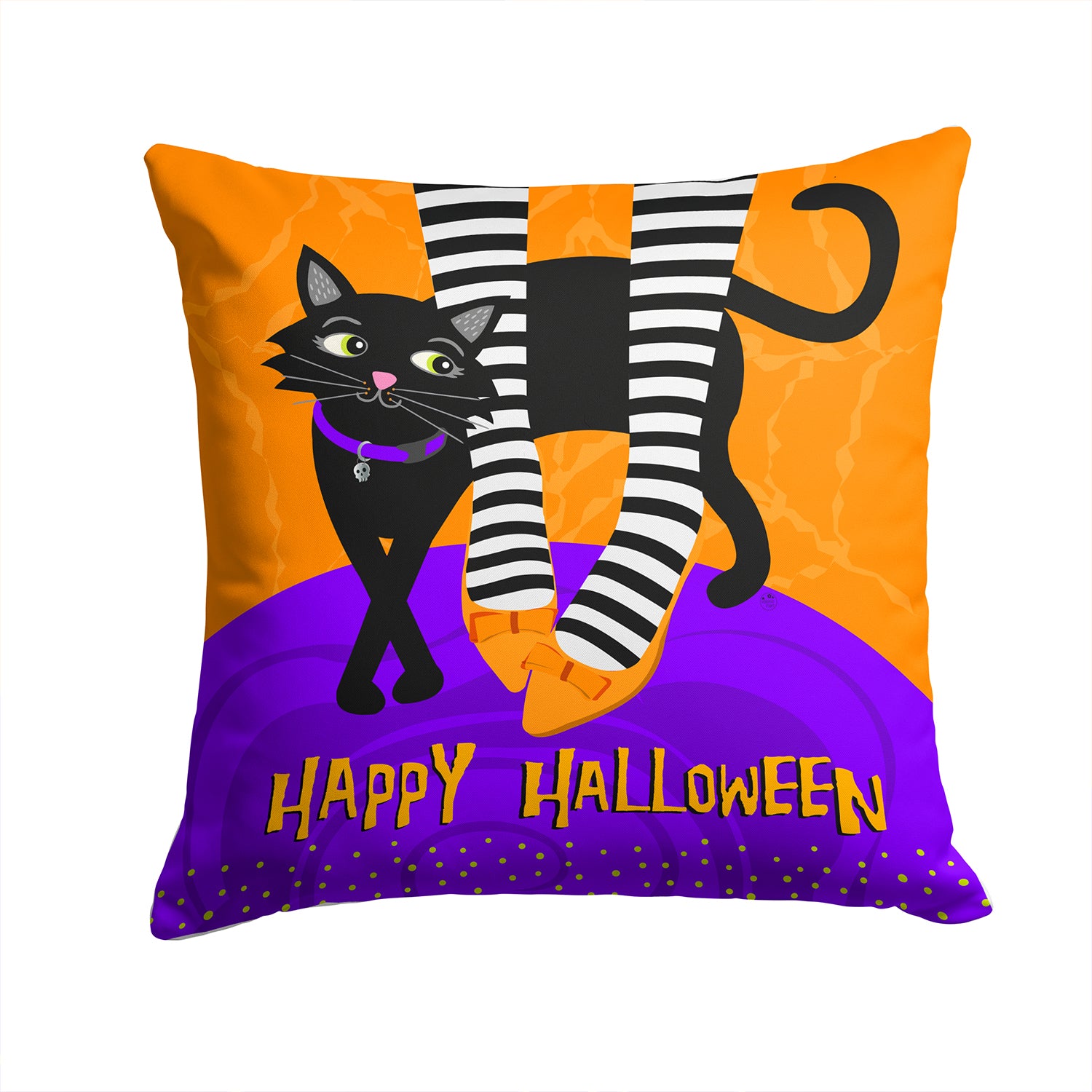 Halloween Witches Feet Fabric Decorative Pillow VHA3038PW1414 - the-store.com