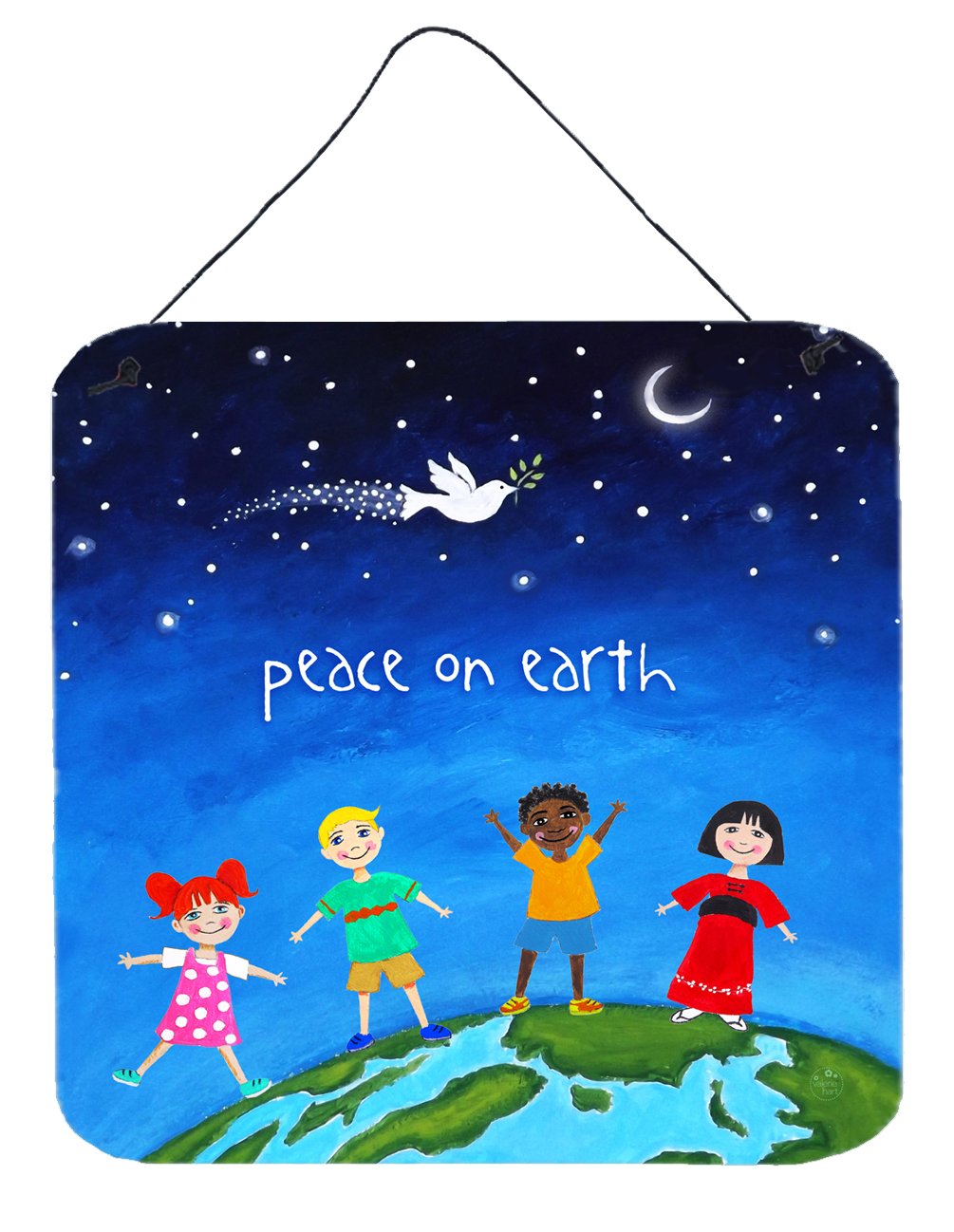 Peace on Earth Wall or Door Hanging Prints VHA3039DS66 by Caroline&#39;s Treasures