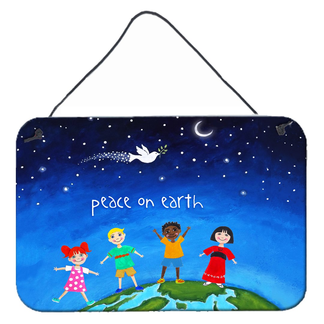 Peace on Earth Wall or Door Hanging Prints VHA3039DS812 by Caroline&#39;s Treasures