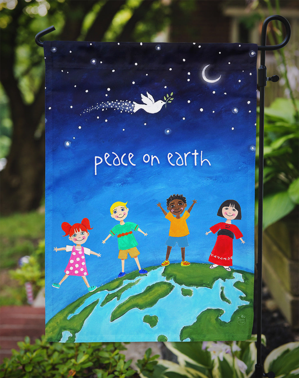Peace on Earth Flag Garden Size VHA3039GF