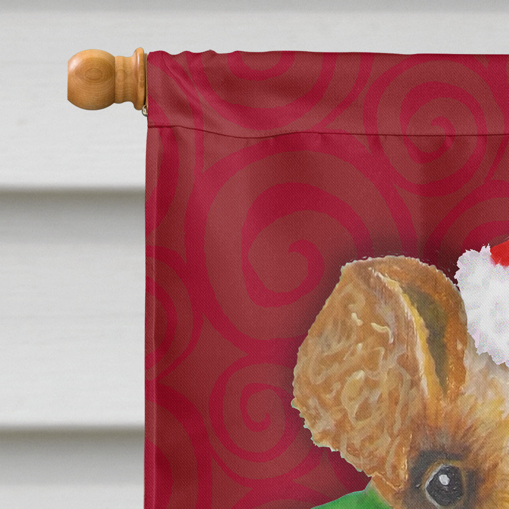 Wire Fox Terrier Christmas Flag Canvas House Size VHA3040CHF  the-store.com.