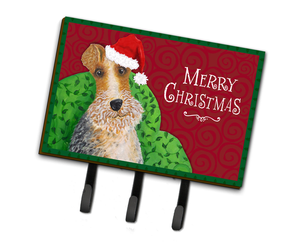 Wire Fox Terrier Christmas Leash or Key Holder VHA3040TH68