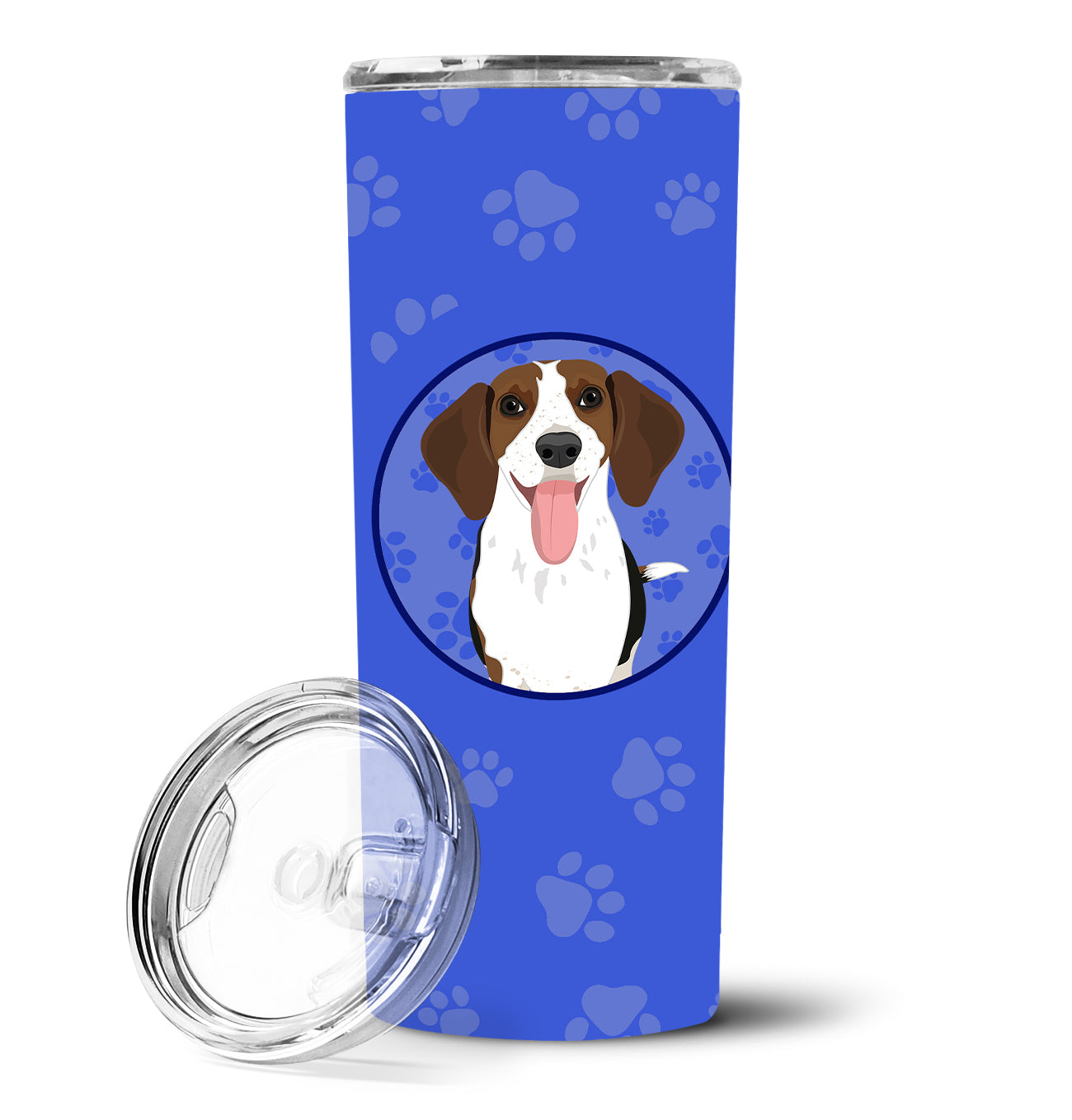 Beagle Tricolor Red Ticked #3  Stainless Steel 20 oz Skinny Tumbler - the-store.com