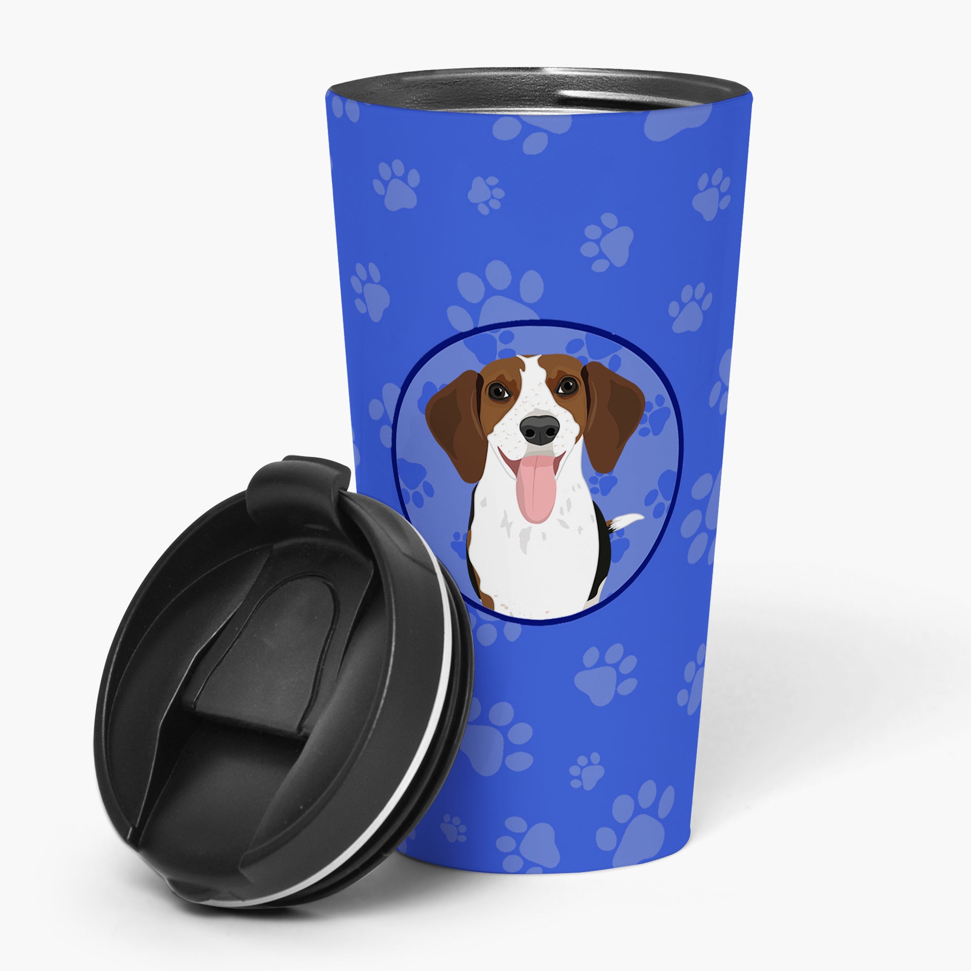 Buy this Beagle Tricolor Red Ticked #3  Stainless Steel 16 oz  Tumbler