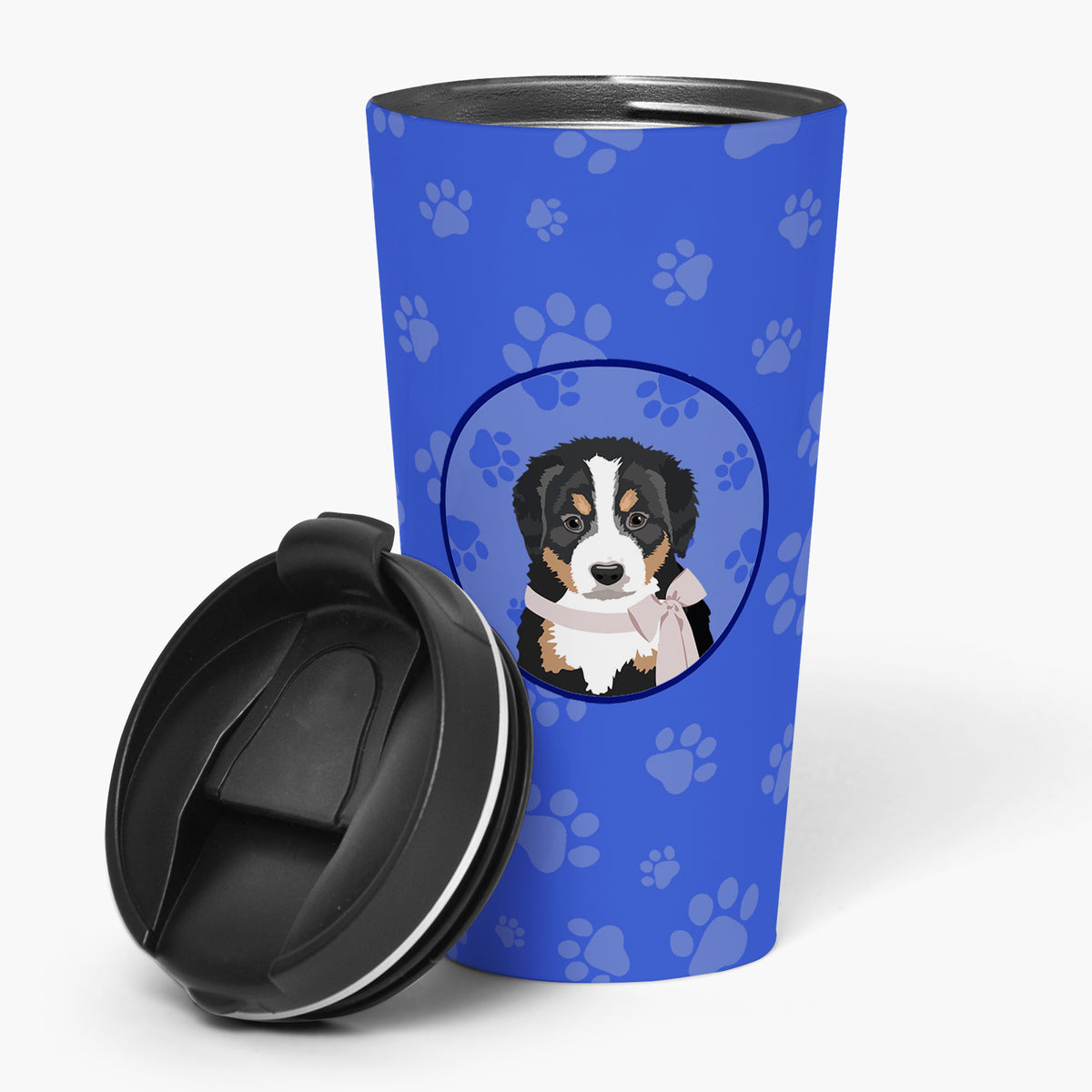 Buy this Bernese Mountain Dog Puppy #1  Stainless Steel 16 oz  Tumbler