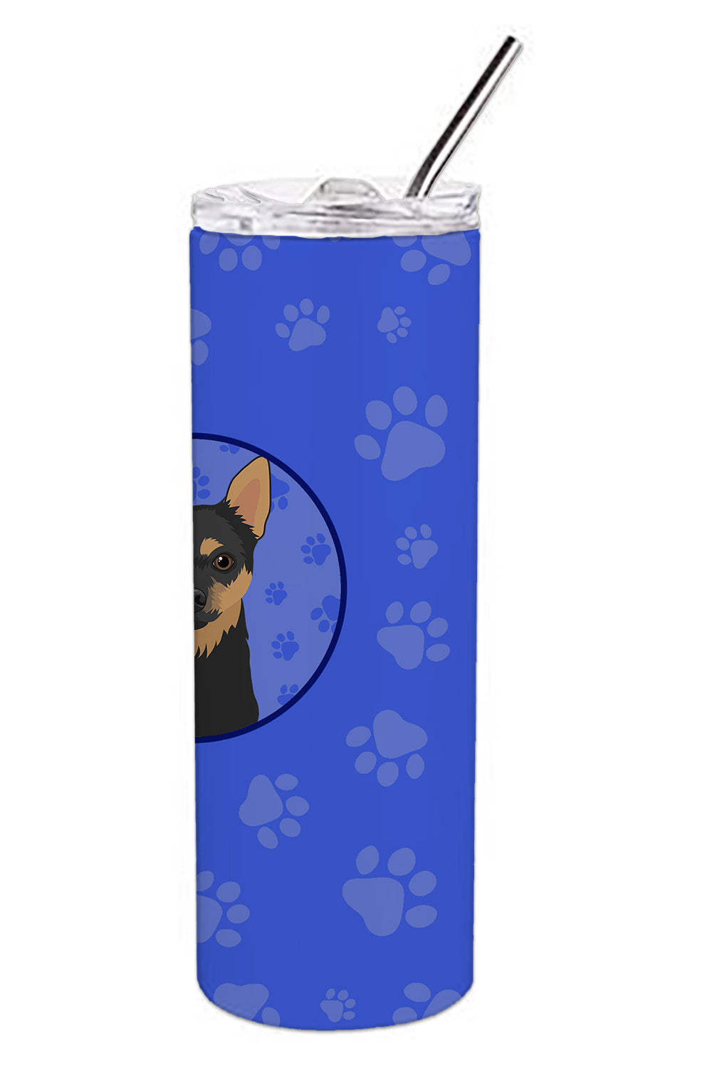 Chihuahua Black and Tan #1  Stainless Steel 20 oz Skinny Tumbler - the-store.com