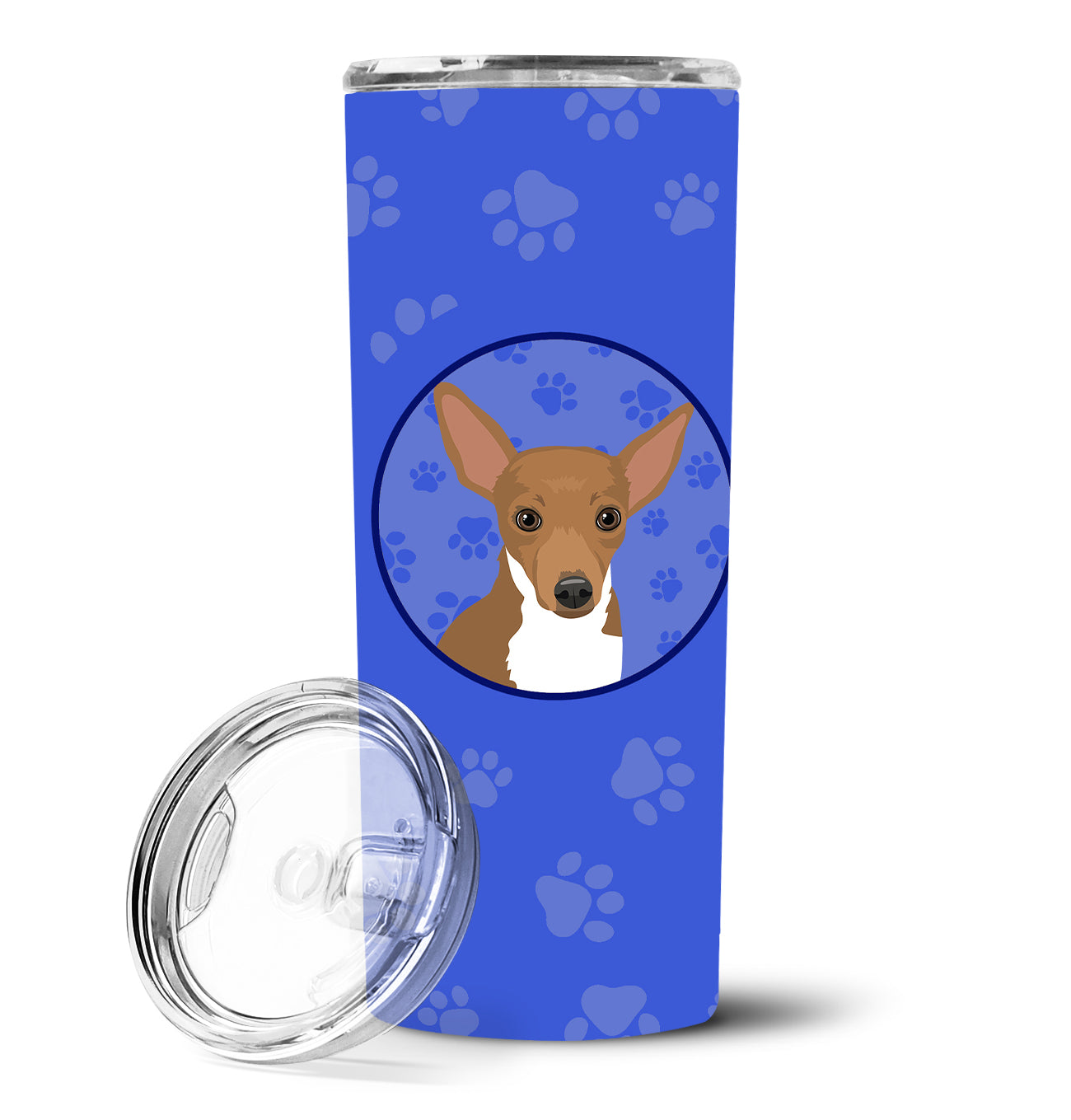 Chihuahua Chocolate and White #1  Stainless Steel 20 oz Skinny Tumbler - the-store.com