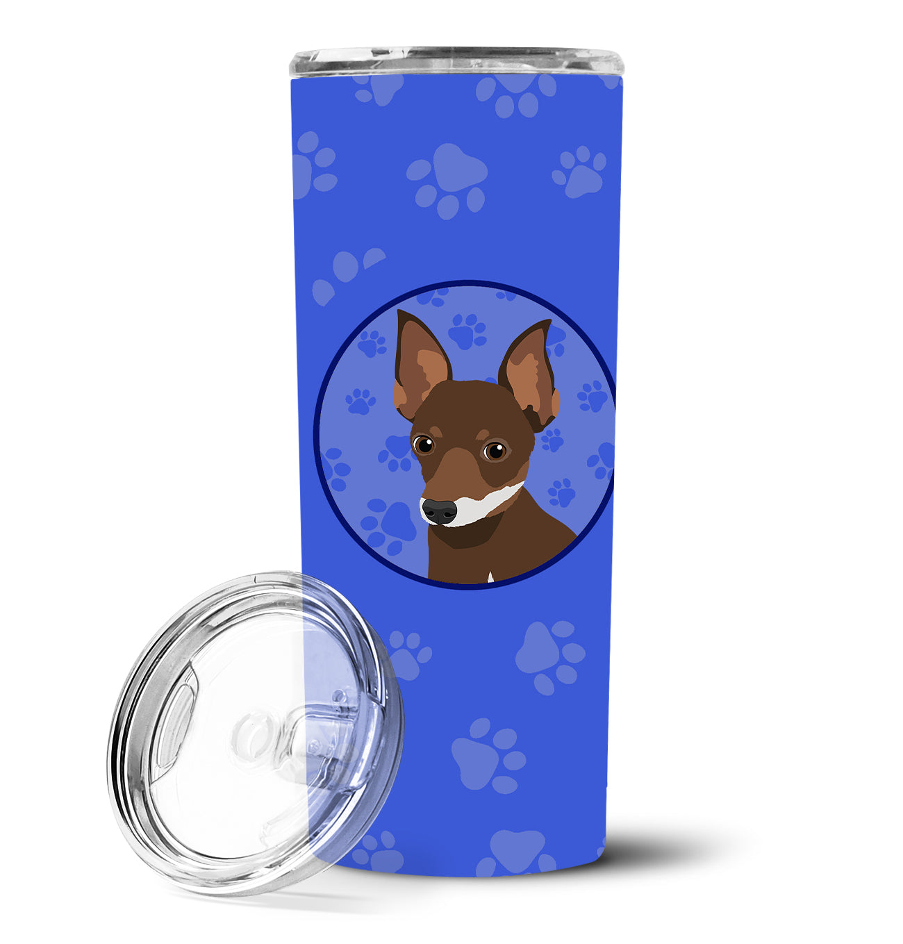 Chihuahua Chocolate and White #2  Stainless Steel 20 oz Skinny Tumbler - the-store.com