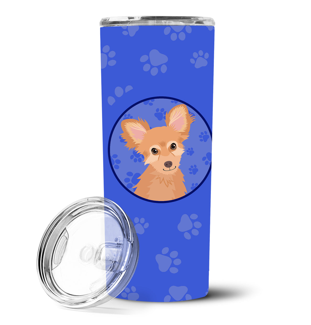Chihuahua Fawn  Stainless Steel 20 oz Skinny Tumbler - the-store.com