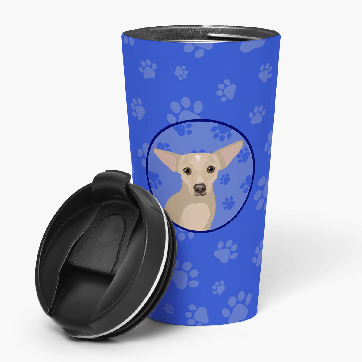 Buy this Chihuahua Silver  Stainless Steel 16 oz  Tumbler