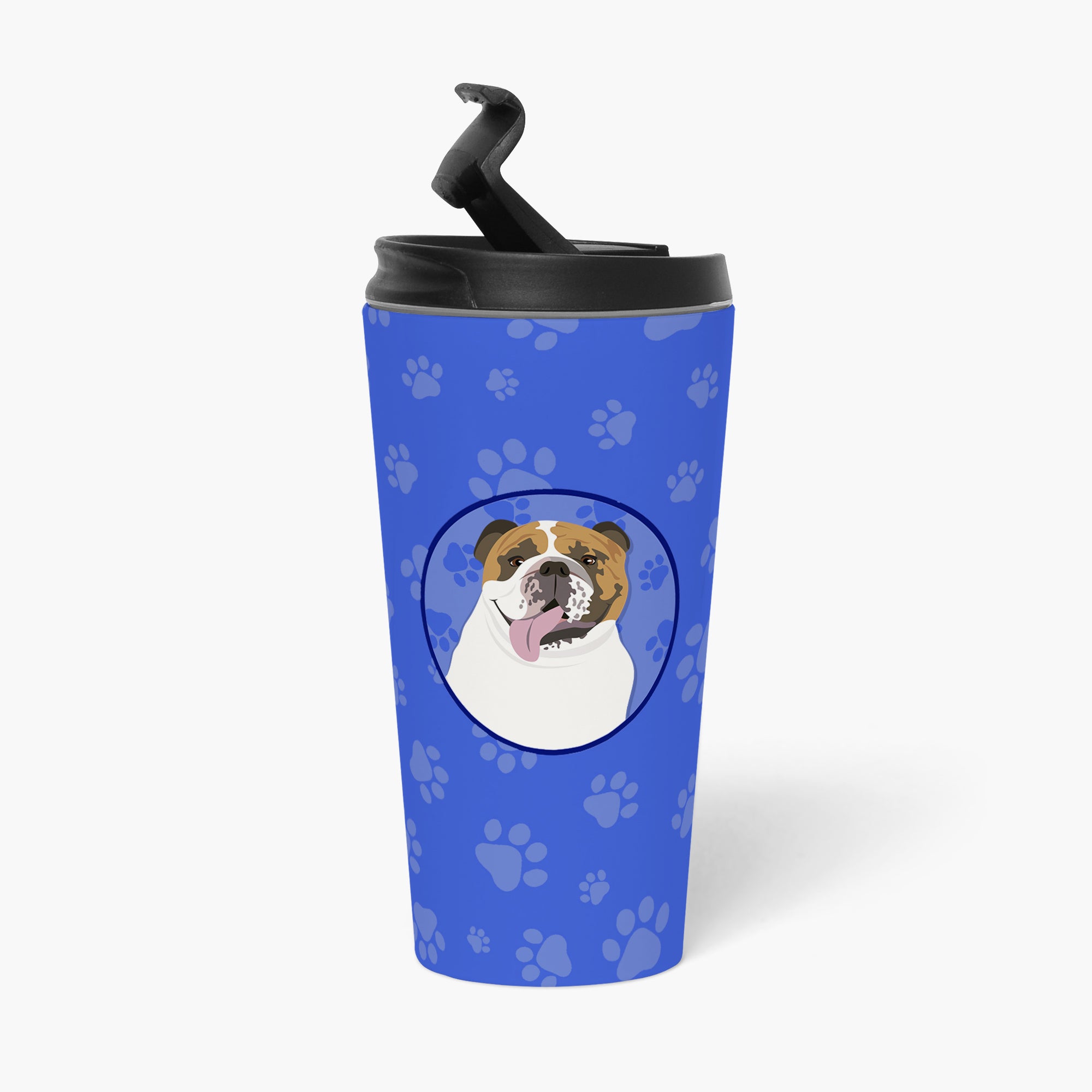 English Bulldog Tricolor #1  Stainless Steel 16 oz  Tumbler - the-store.com
