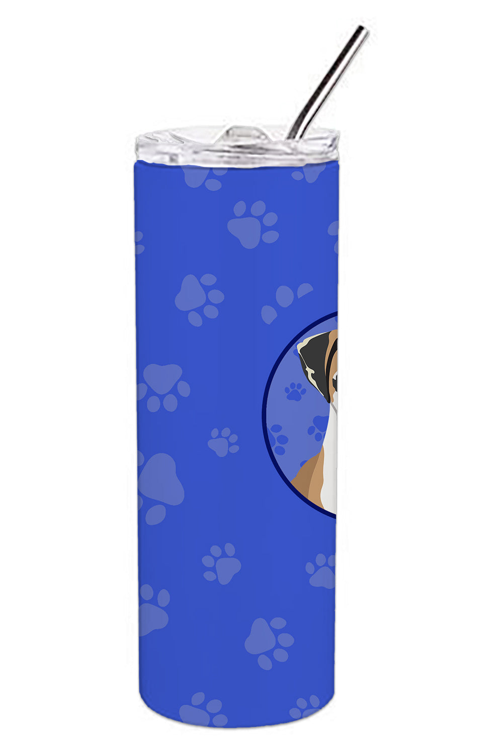 English Bulldog Tricolor #2  Stainless Steel 20 oz Skinny Tumbler - the-store.com