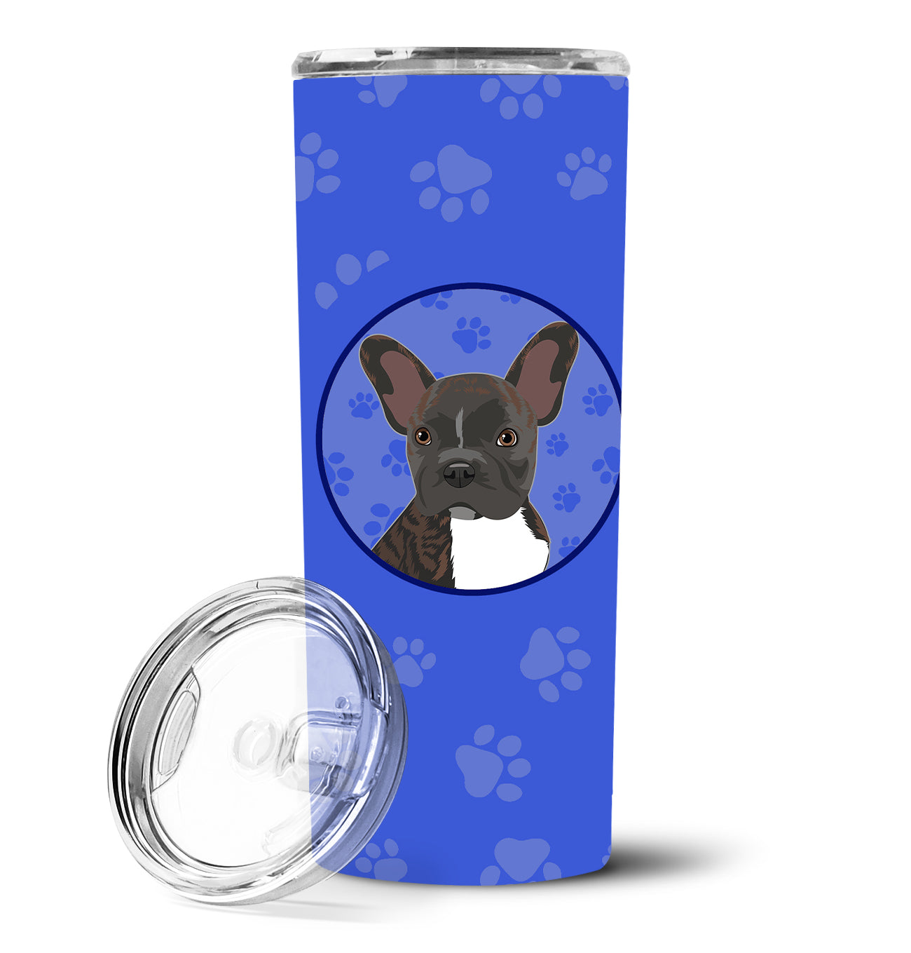 French Bulldog Brindle #2  Stainless Steel 20 oz Skinny Tumbler - the-store.com