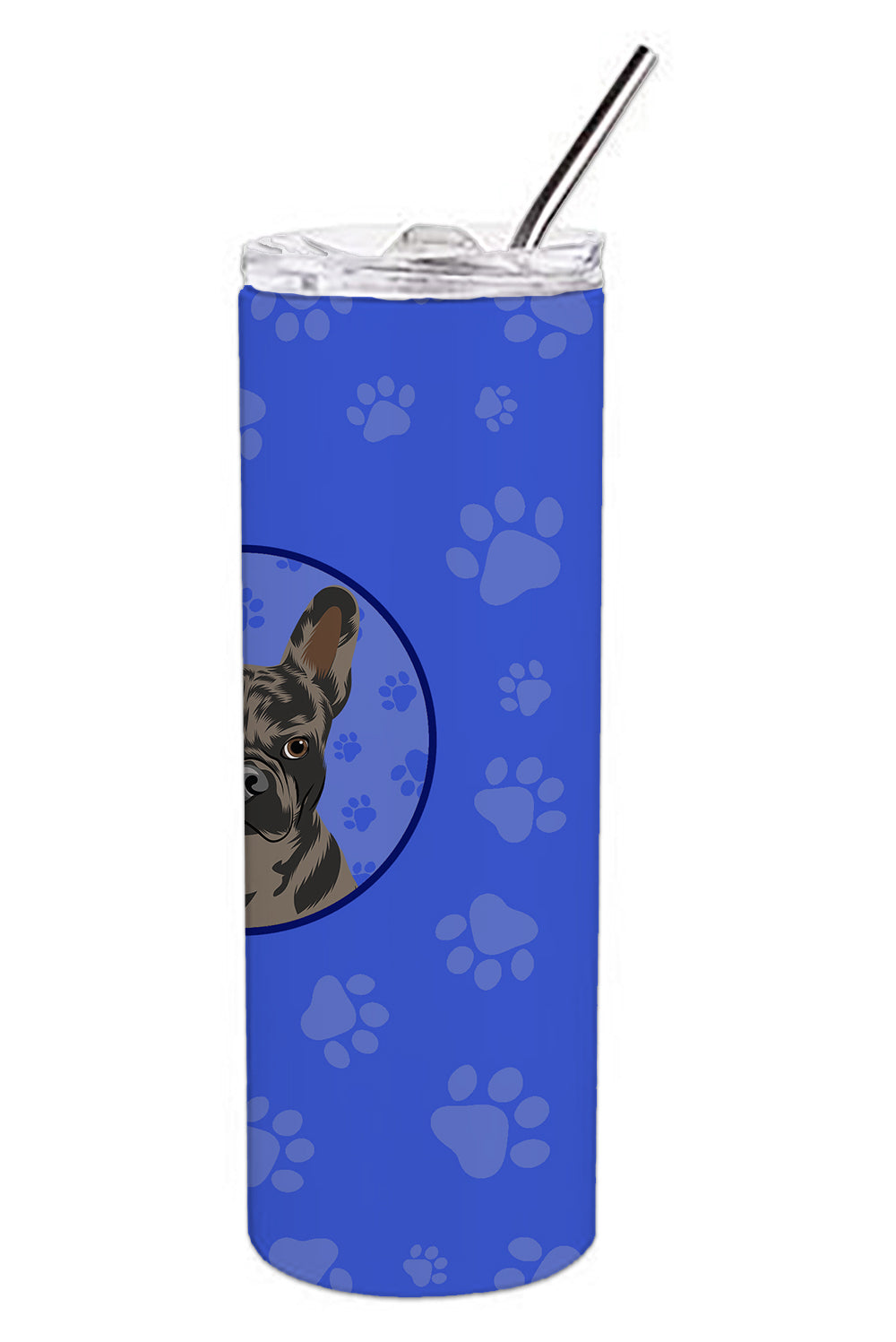 French Bulldog Chocolate  Stainless Steel 20 oz Skinny Tumbler - the-store.com