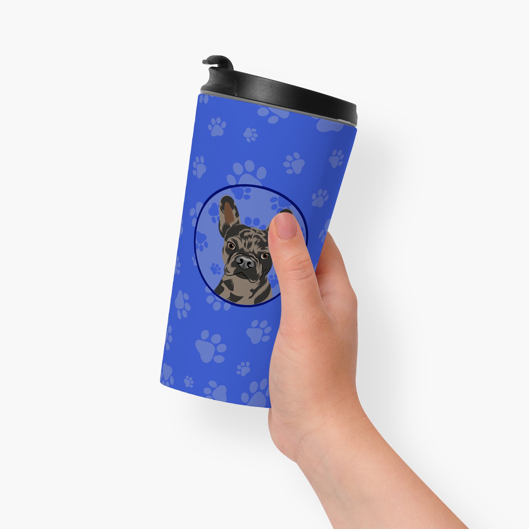 French Bulldog Chocolate  Stainless Steel 16 oz  Tumbler - the-store.com