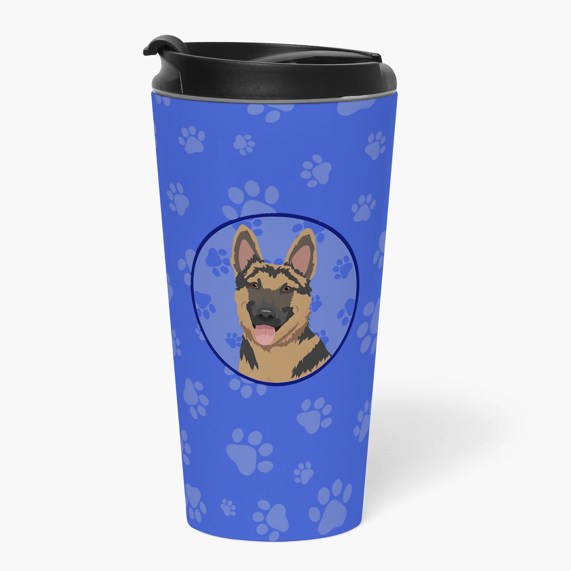 German Shepherd Red and Black  Stainless Steel 16 oz  Tumbler - the-store.com