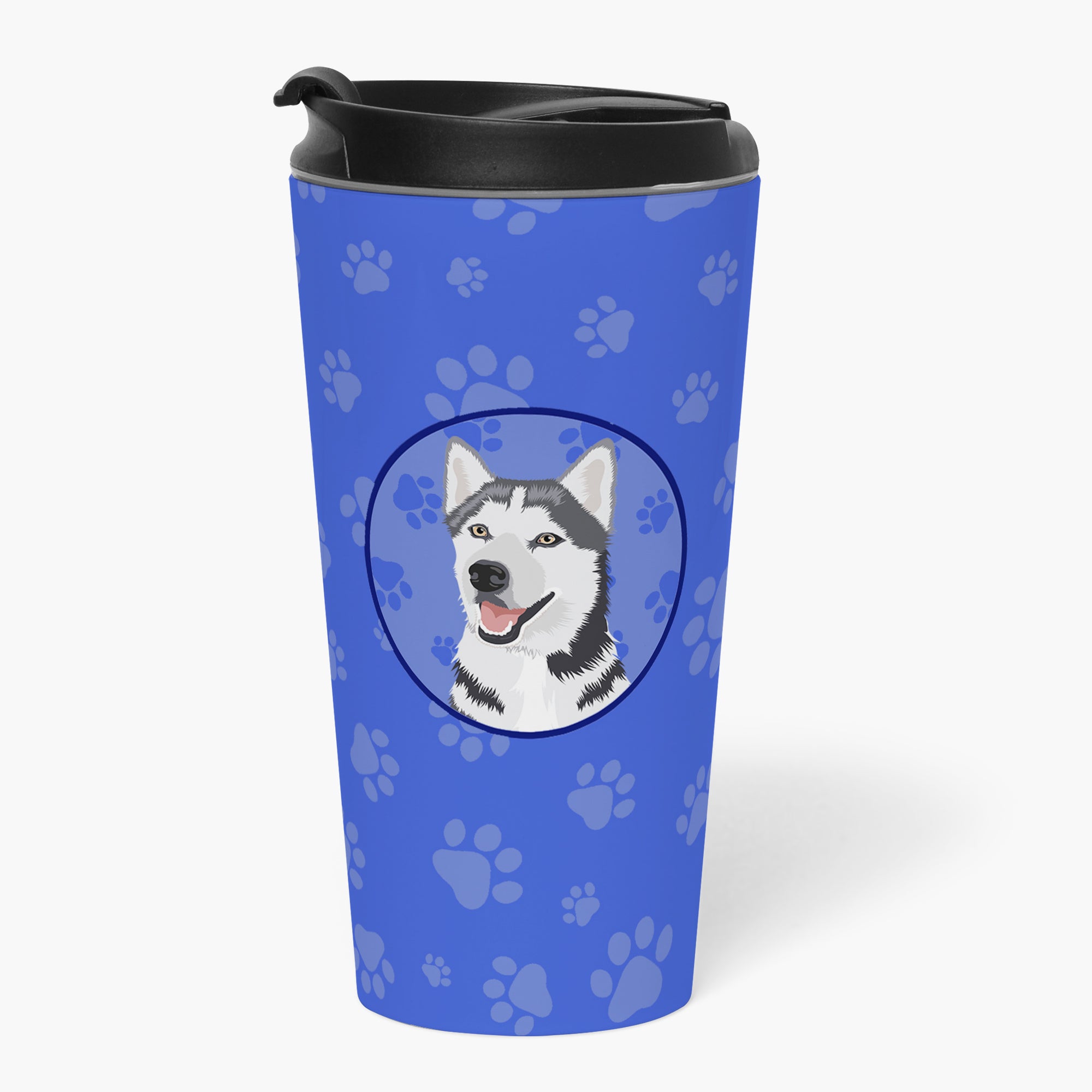 Siberian Husky Silver and White #1  Stainless Steel 16 oz  Tumbler - the-store.com