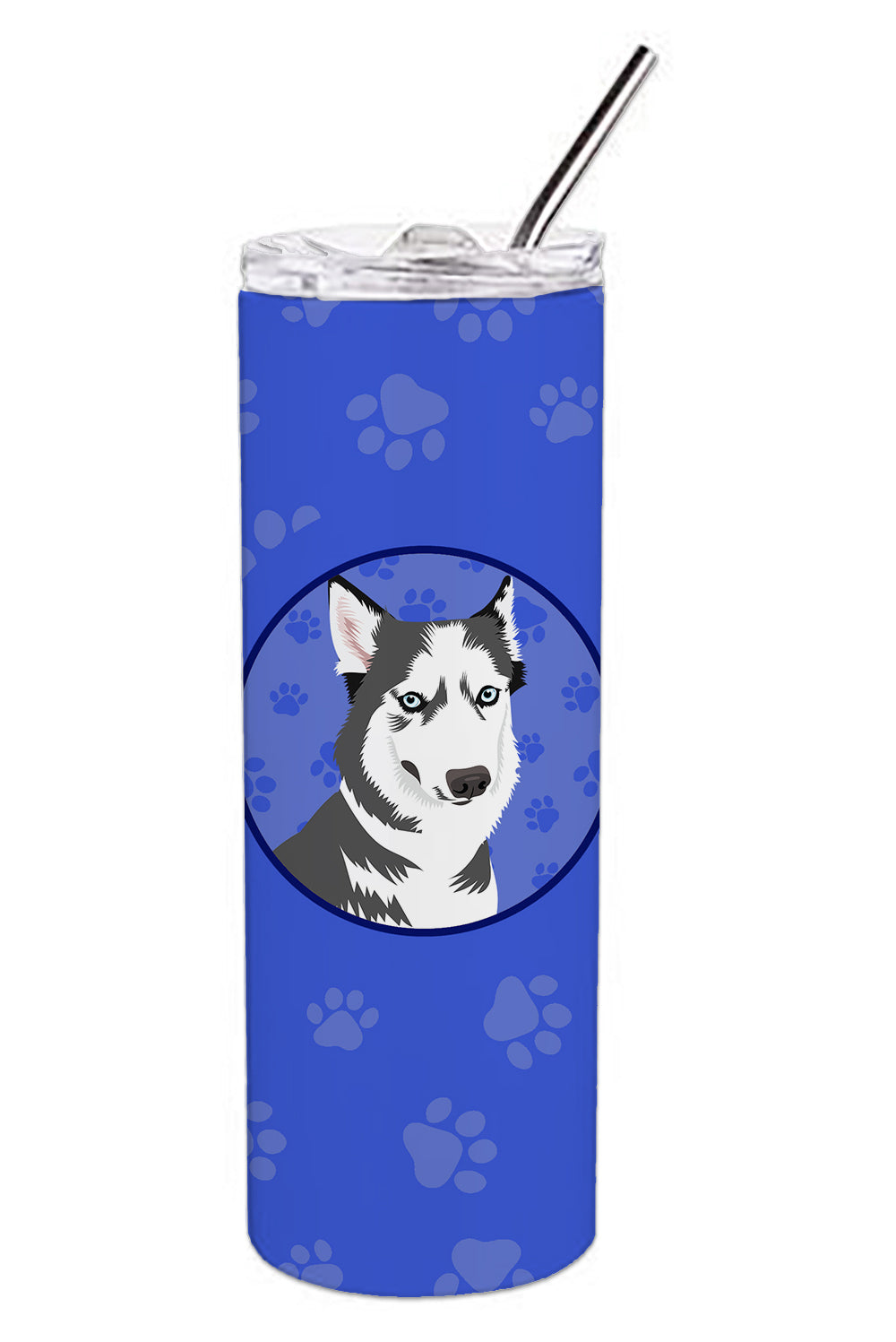 Buy this Siberian Husky Silver and White #2  Stainless Steel 20 oz Skinny Tumbler