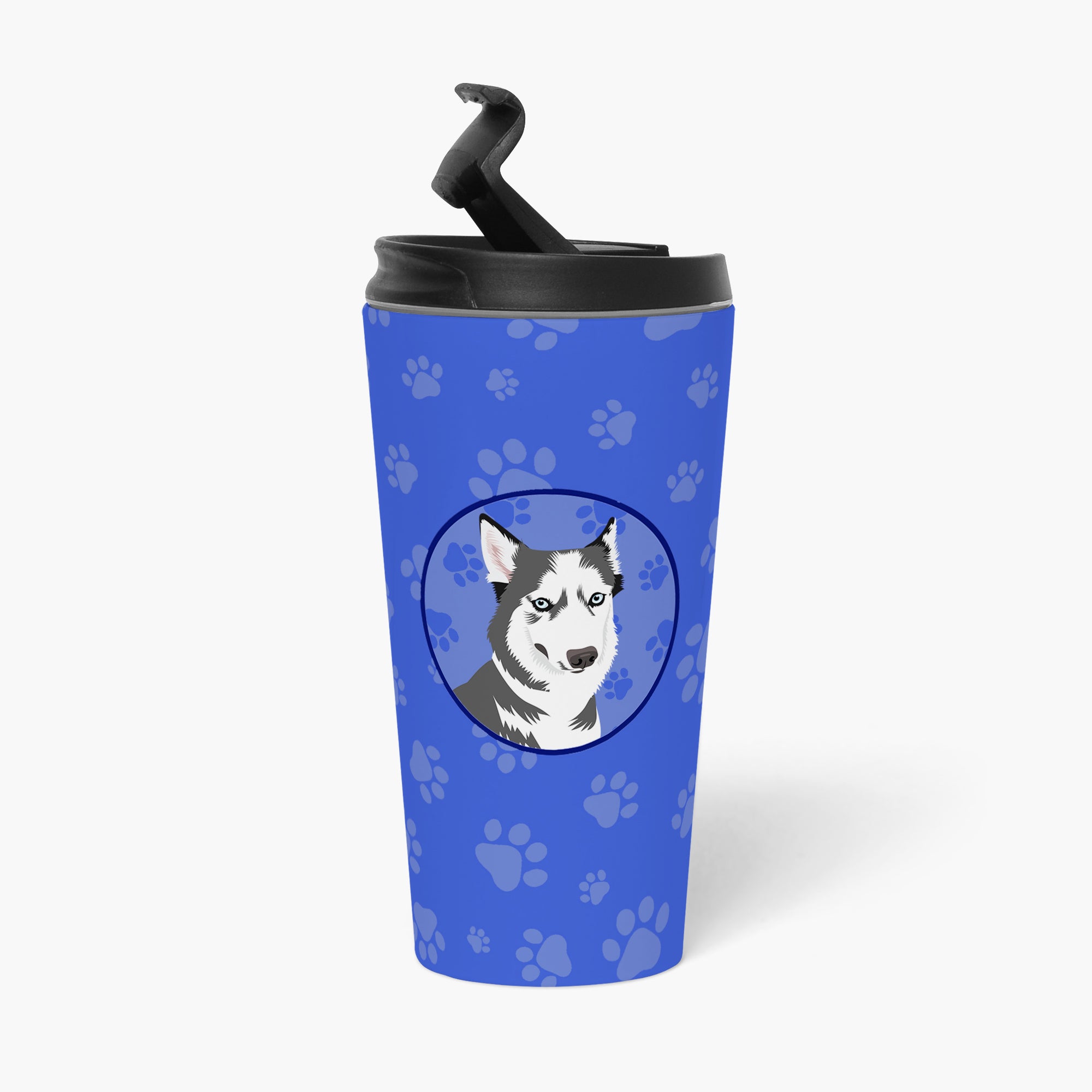 Siberian Husky Silver and White #2  Stainless Steel 16 oz  Tumbler - the-store.com