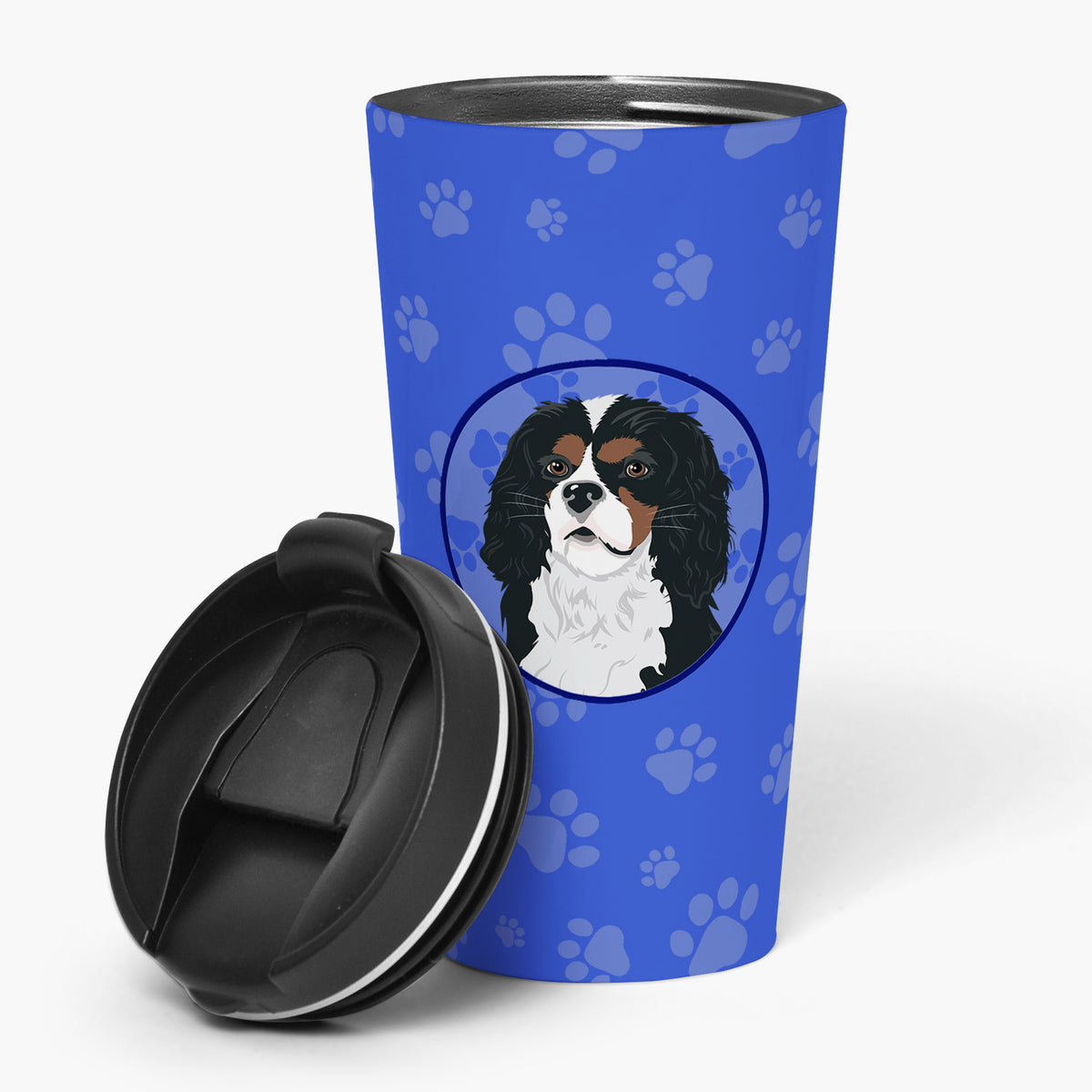 Buy this Cavalier King Charles Spaniel Tricolor #1  Stainless Steel 16 oz  Tumbler