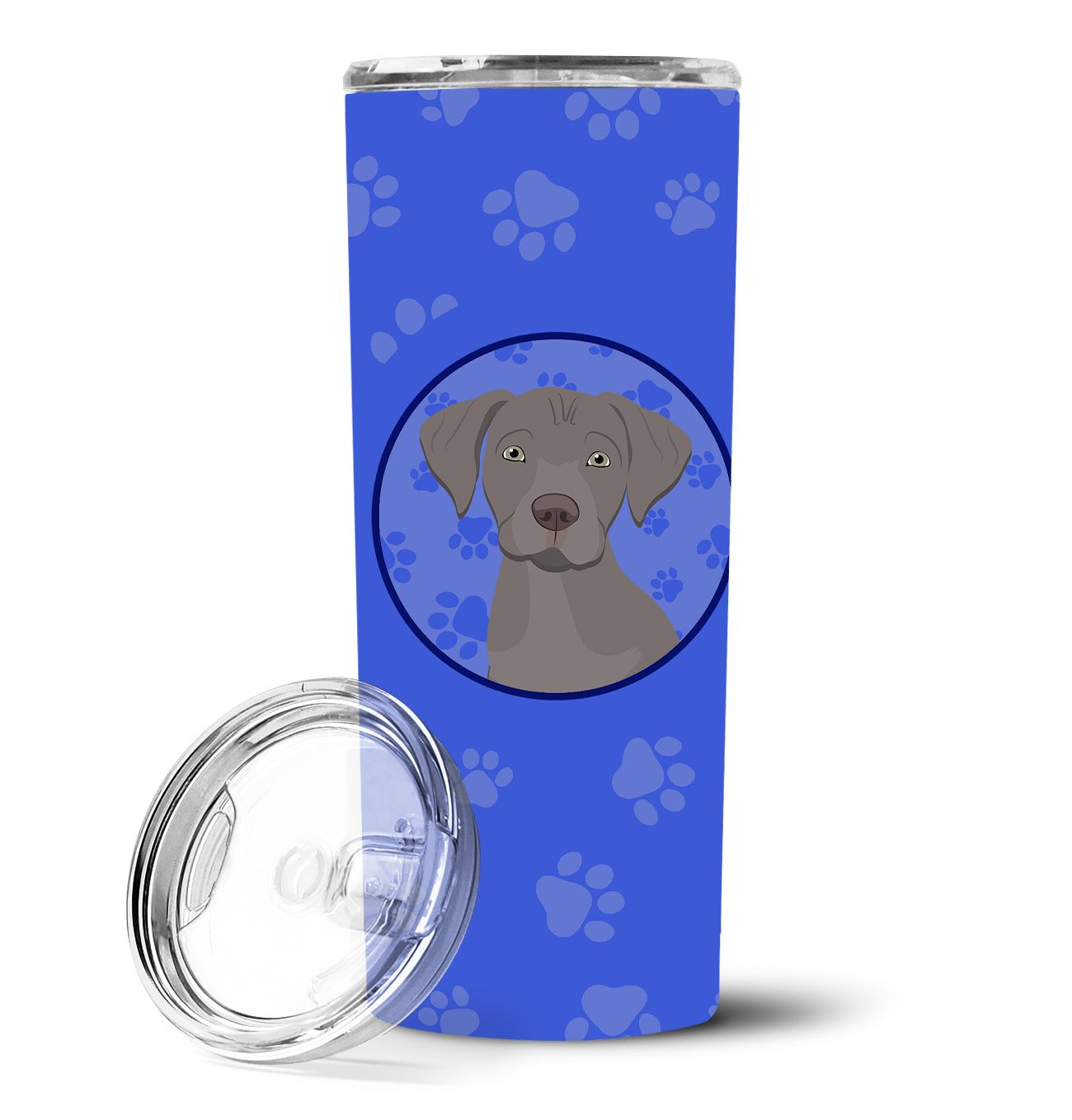 Labrador Retriever Gray Puppy  Stainless Steel 20 oz Skinny Tumbler - the-store.com