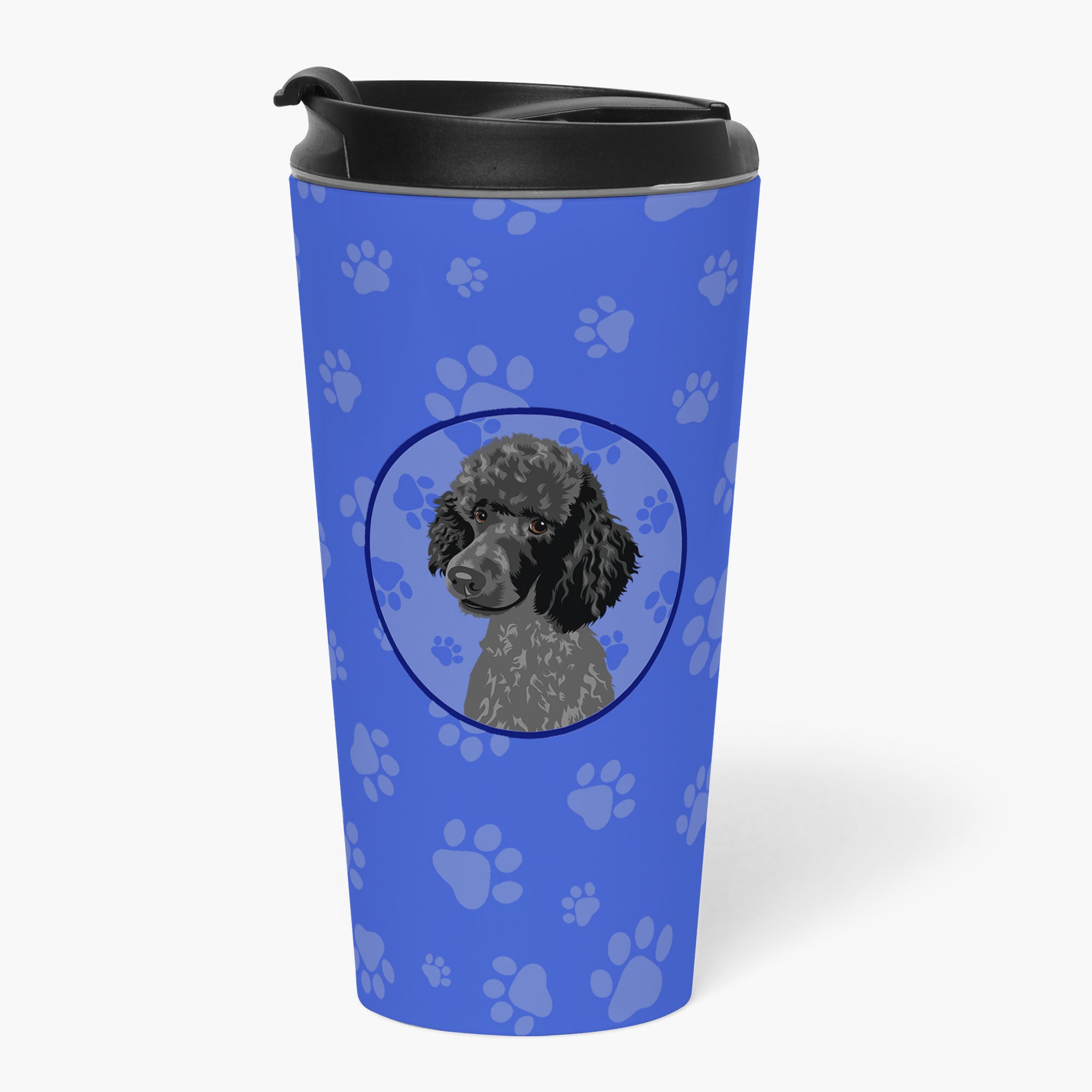 Poodle Standard Black  Stainless Steel 16 oz  Tumbler - the-store.com