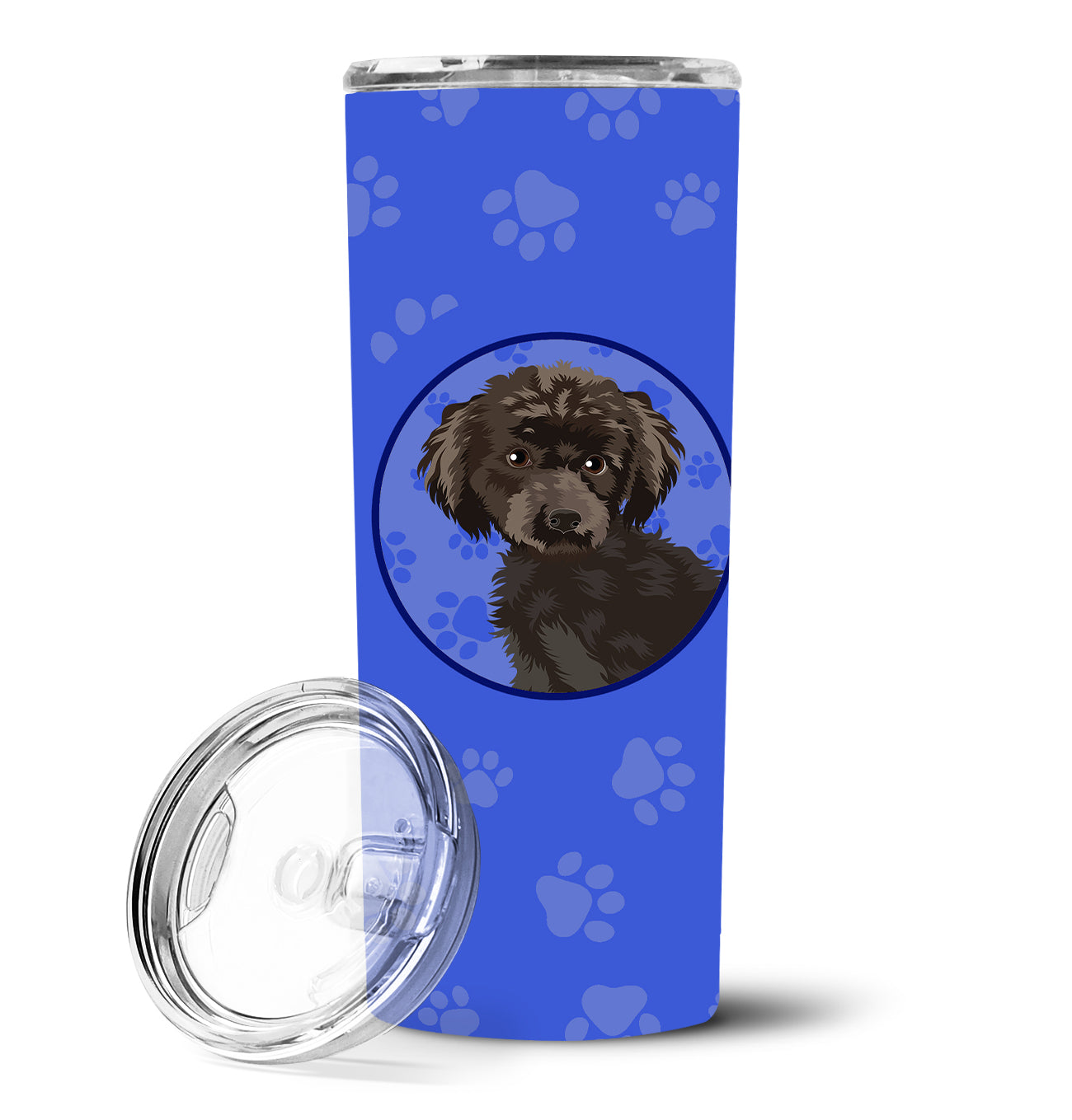 Poodle Toy Brown  Stainless Steel 20 oz Skinny Tumbler - the-store.com