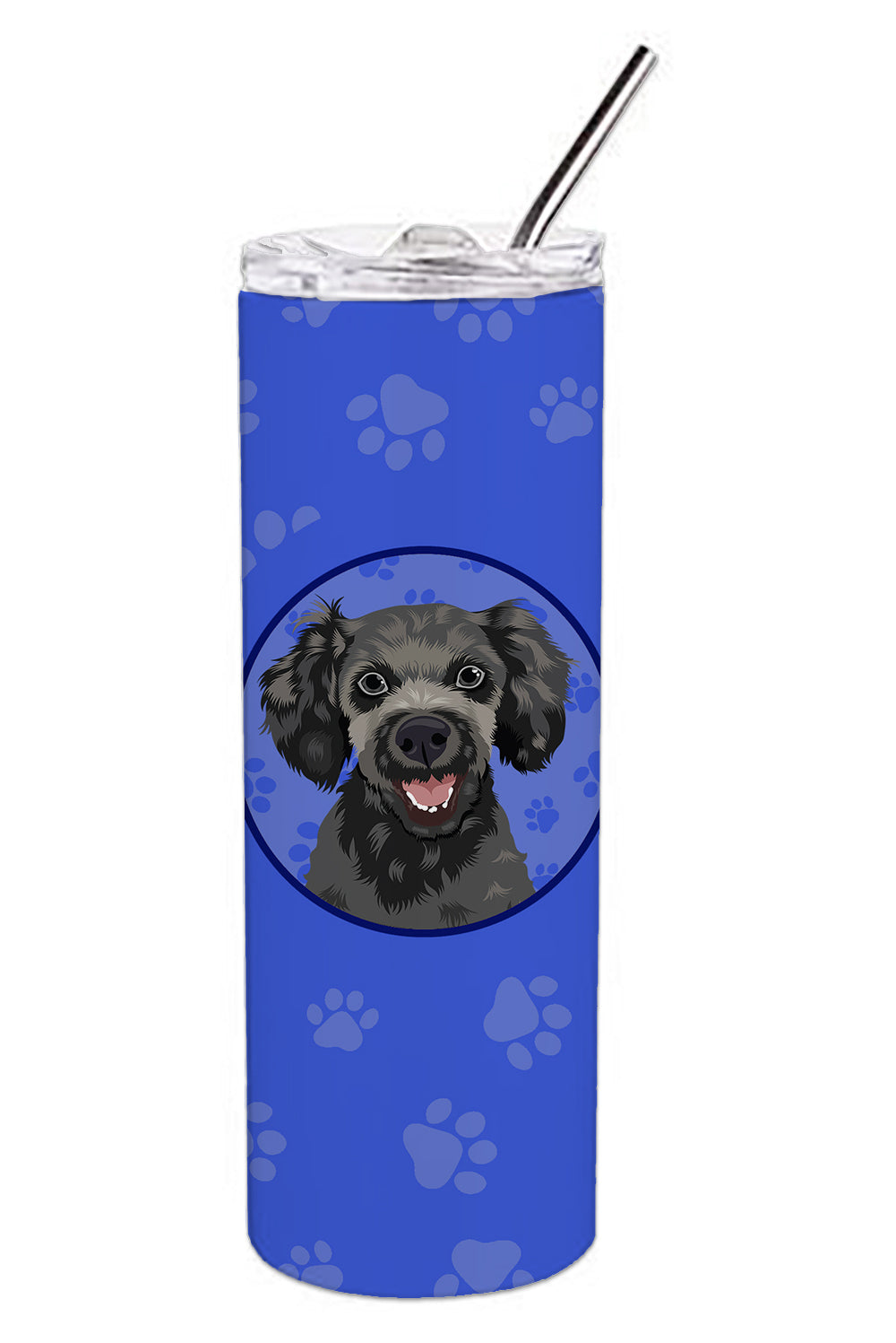 Buy this Poodle Toy Grey  Stainless Steel 20 oz Skinny Tumbler