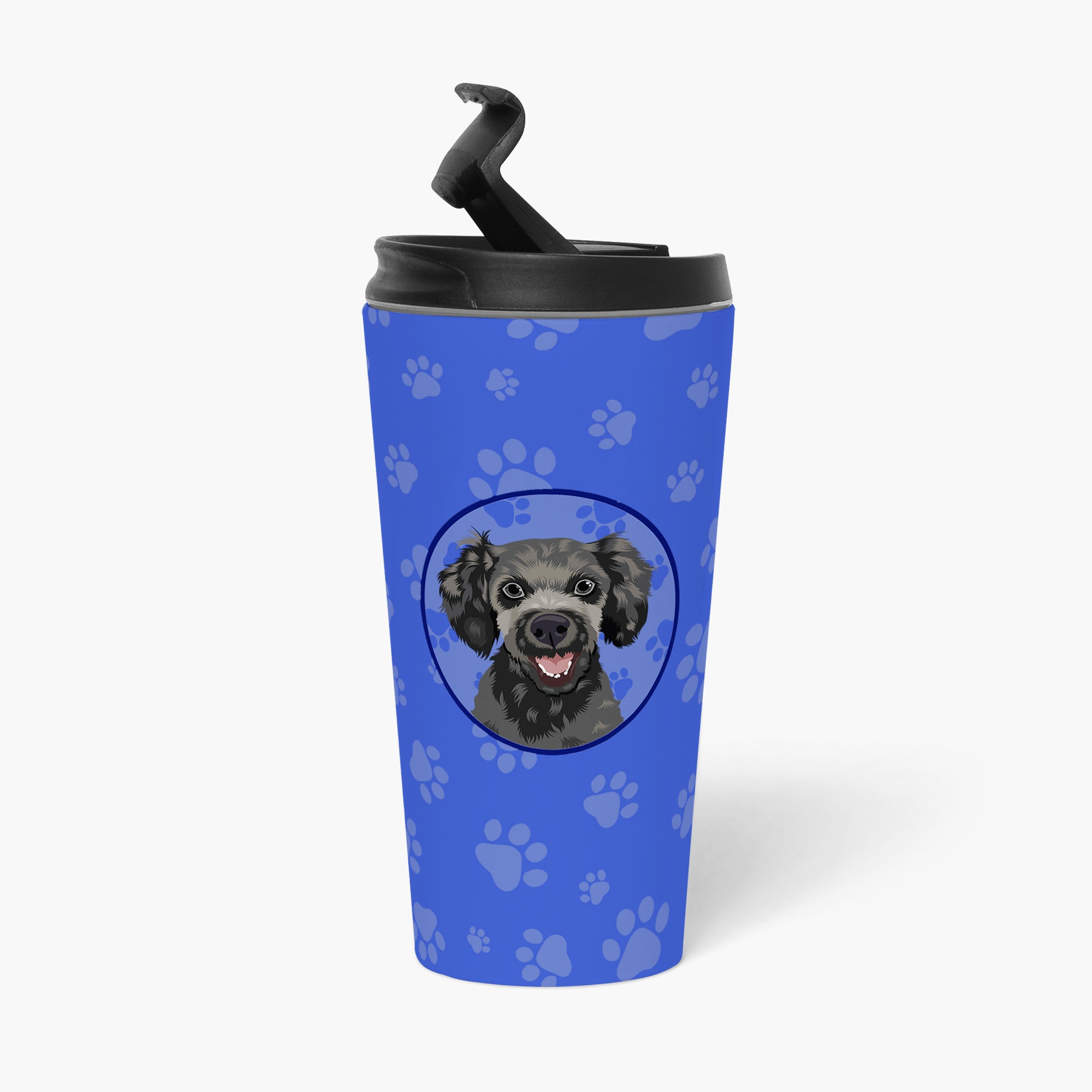 Poodle Toy Grey  Stainless Steel 16 oz  Tumbler - the-store.com