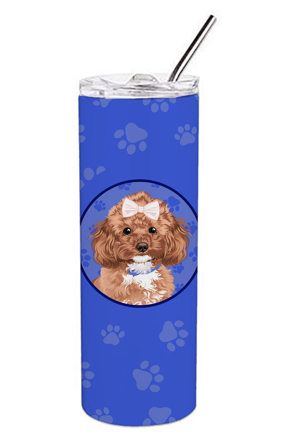 Buy this Poodle Toy Red  Stainless Steel 20 oz Skinny Tumbler
