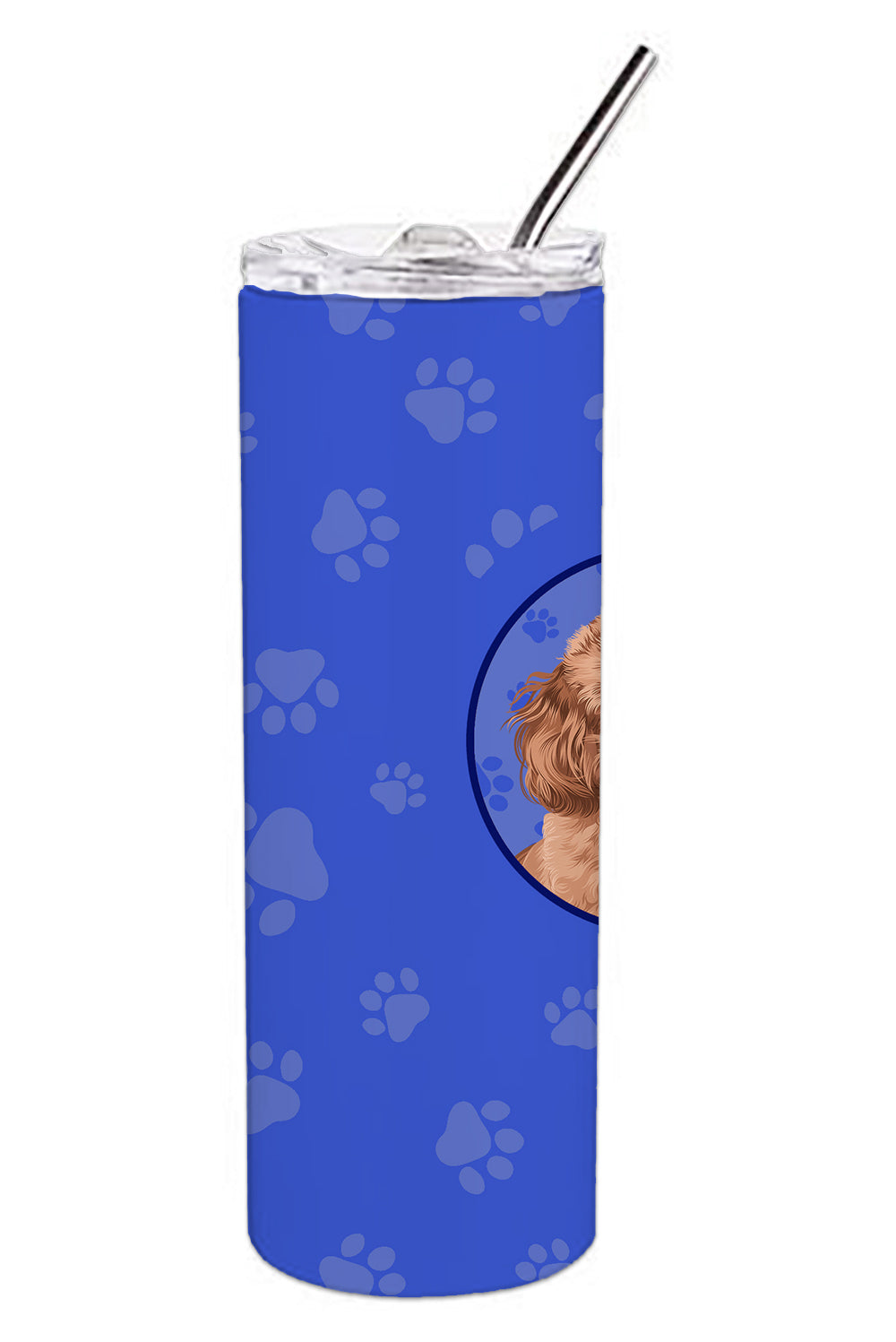 Poodle Toy Red  Stainless Steel 20 oz Skinny Tumbler - the-store.com