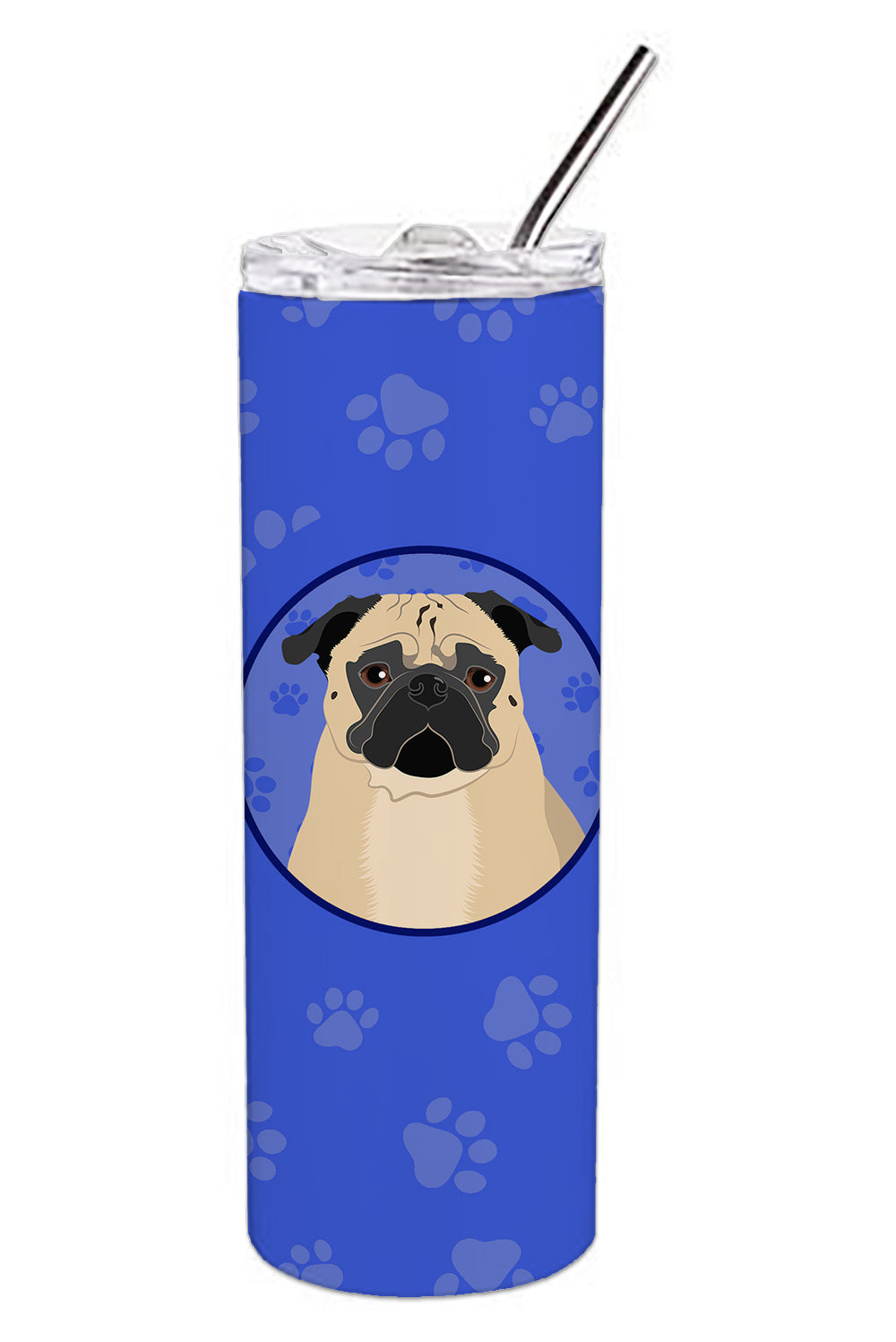 Buy this Pug Fawn #1  Stainless Steel 20 oz Skinny Tumbler