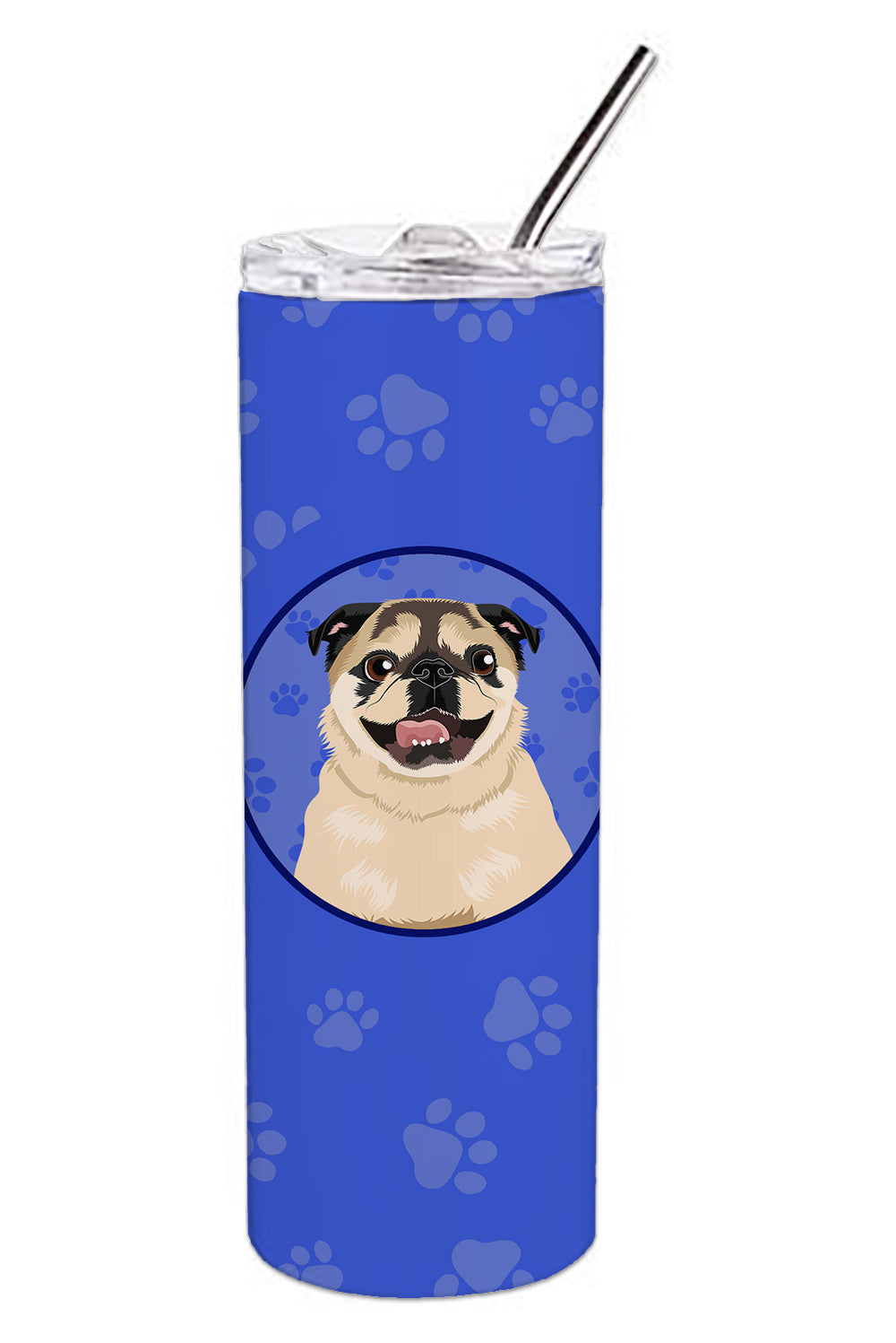 Buy this Pug Fawn #5  Stainless Steel 20 oz Skinny Tumbler
