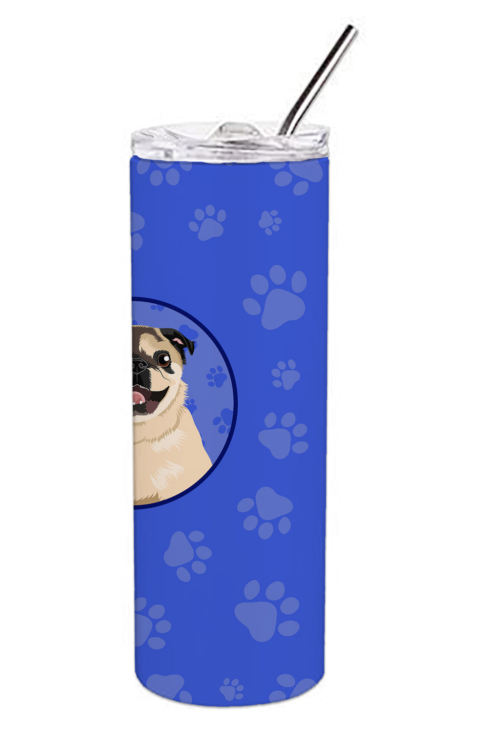 Pug Fawn #5  Stainless Steel 20 oz Skinny Tumbler - the-store.com