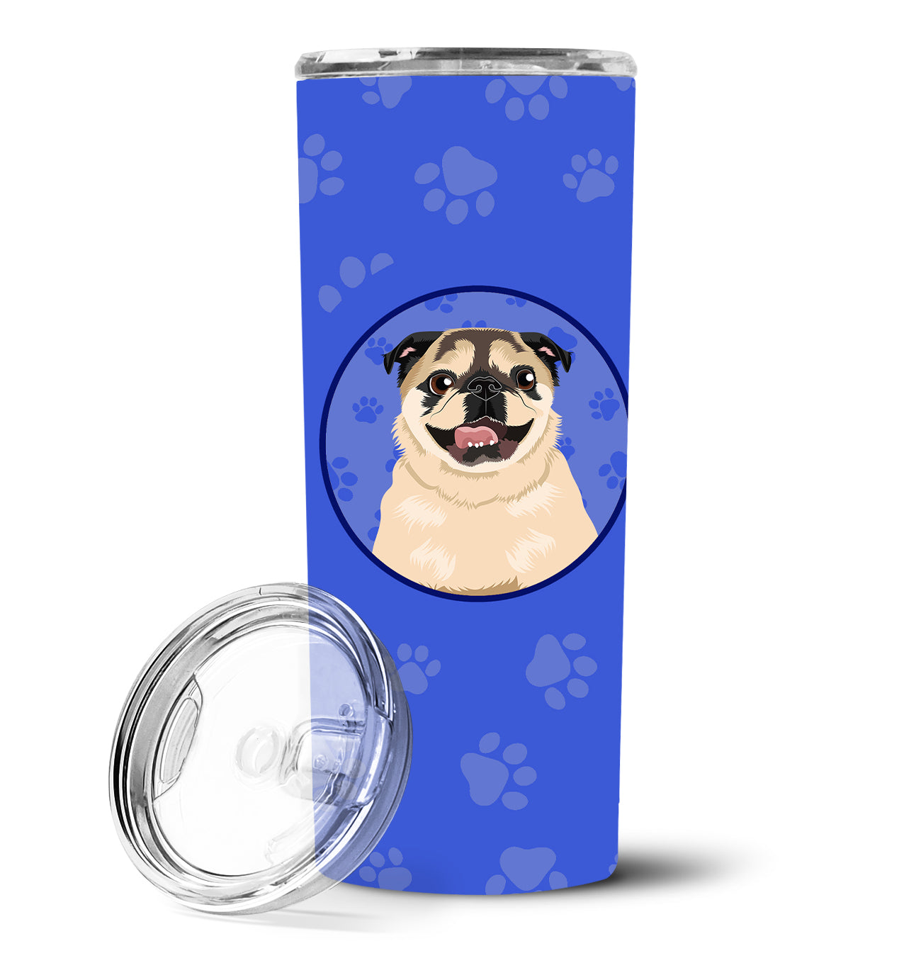 Pug Fawn #5  Stainless Steel 20 oz Skinny Tumbler - the-store.com