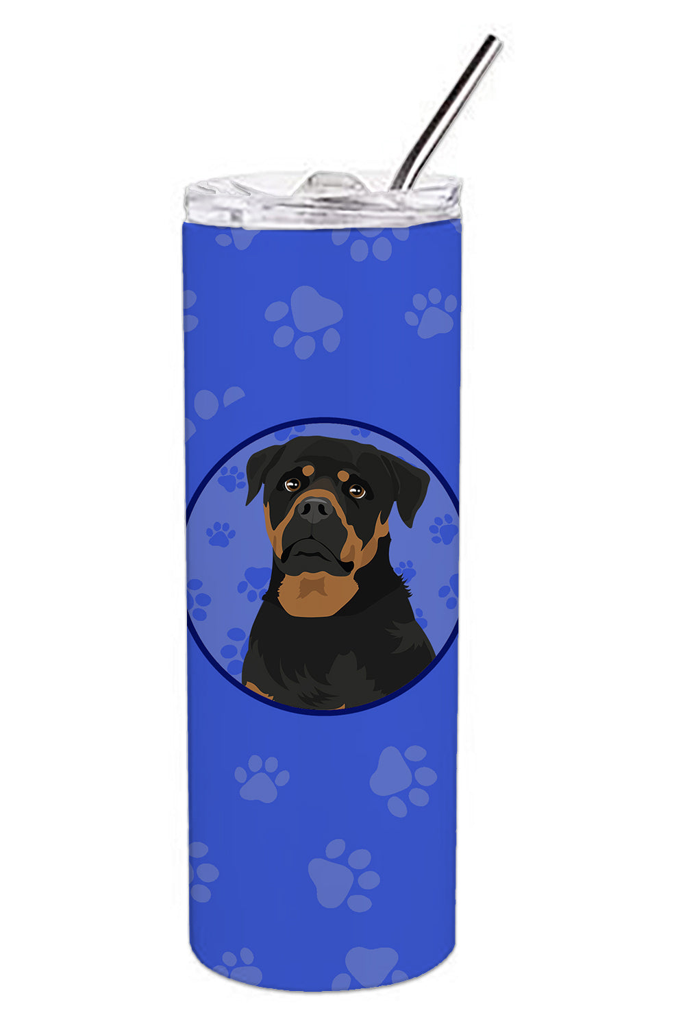 Buy this Rottweiler Black and Mahogany  Stainless Steel 20 oz Skinny Tumbler