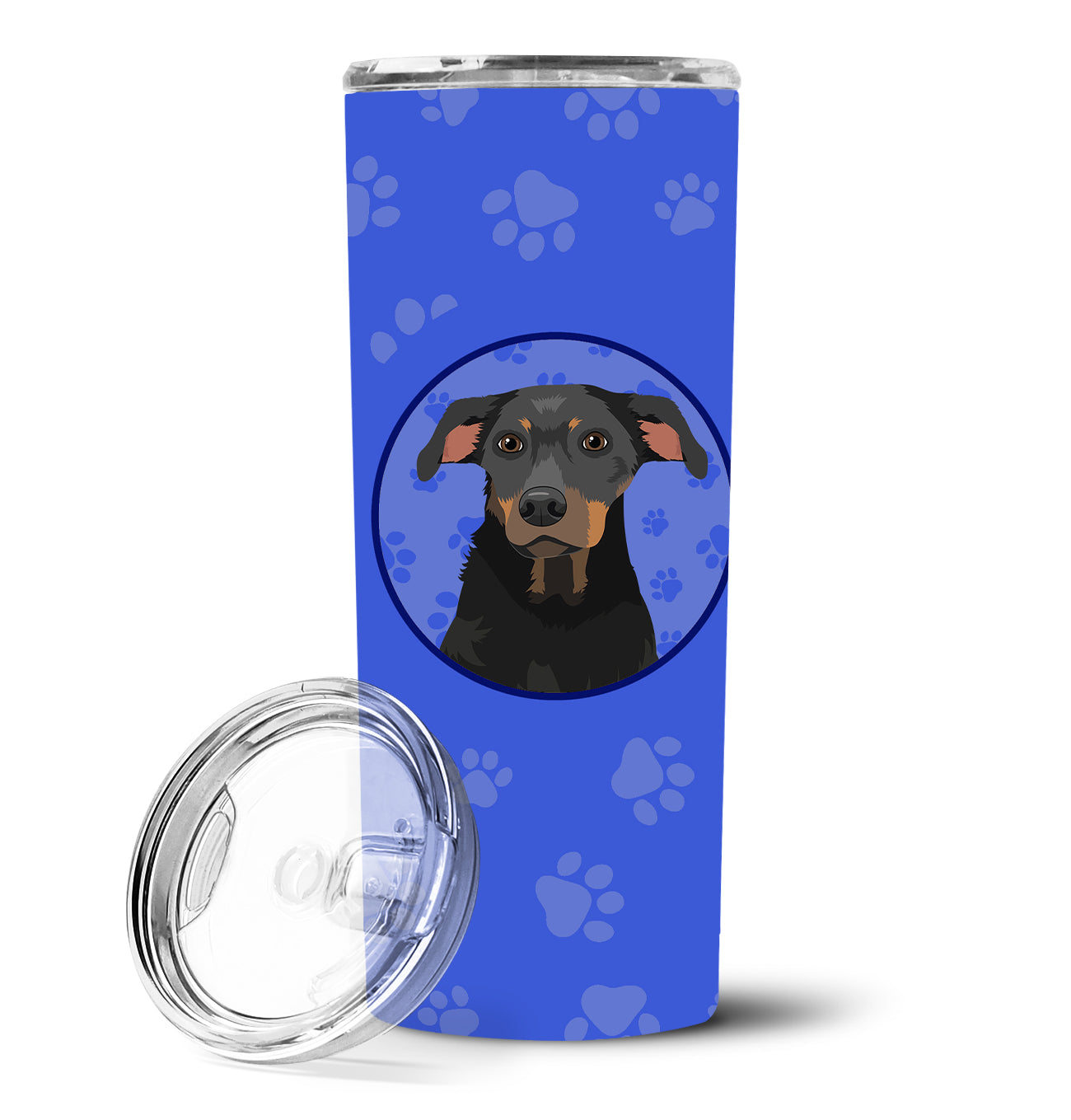 Rottweiler Black and Tan #5  Stainless Steel 20 oz Skinny Tumbler - the-store.com
