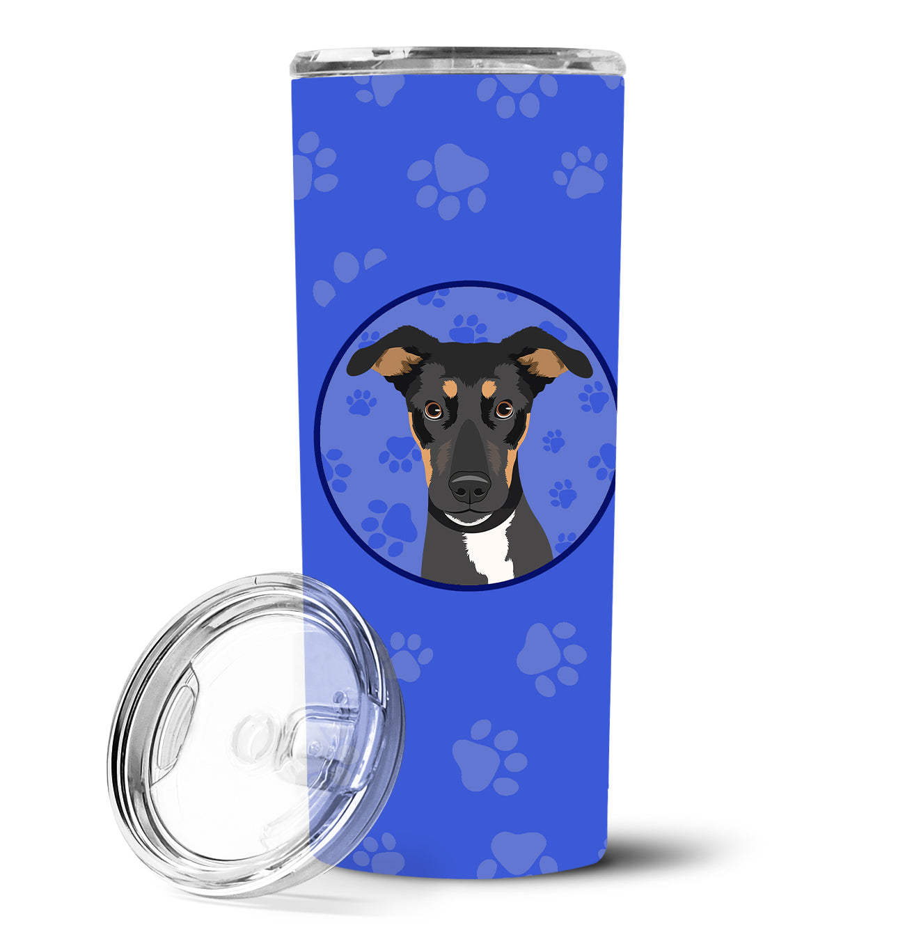 Rottweiler Black and Tan #6  Stainless Steel 20 oz Skinny Tumbler - the-store.com