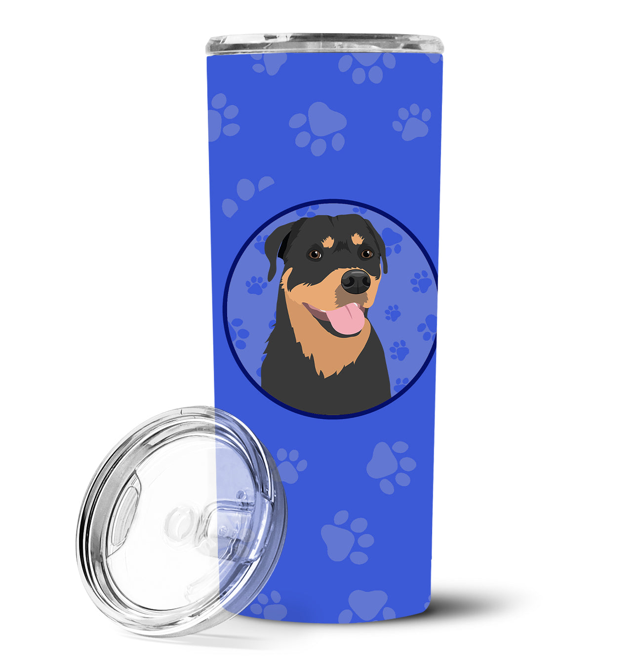 Rottweiler Black and Tan #7  Stainless Steel 20 oz Skinny Tumbler - the-store.com
