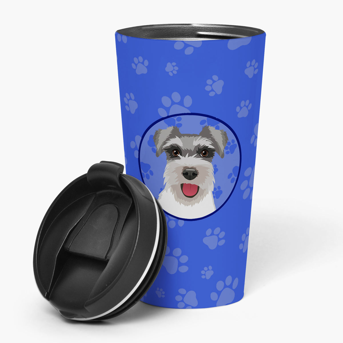 Buy this Schnauzer Salt and Pepper #3  Stainless Steel 16 oz  Tumbler