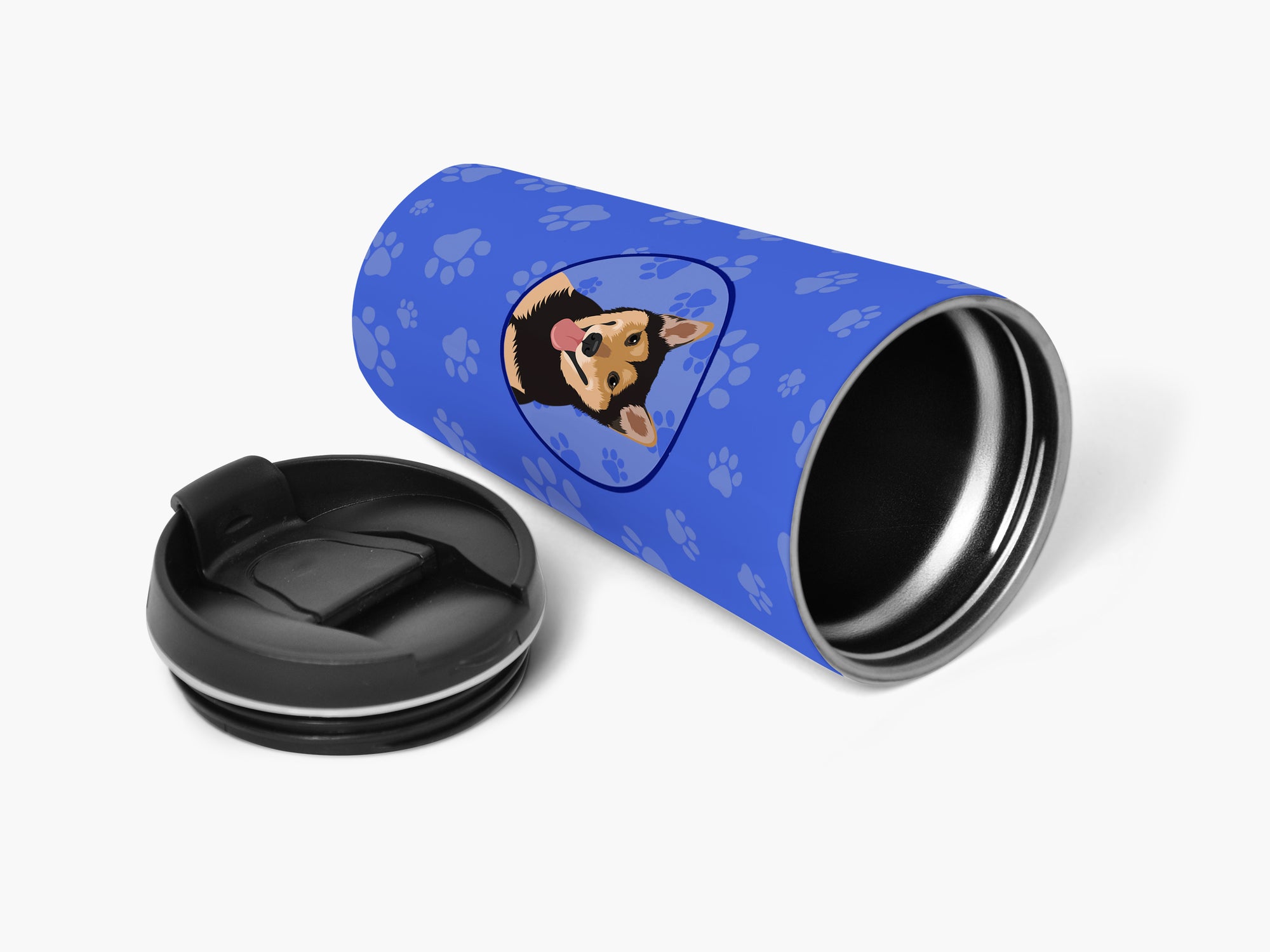 Shiba Inu Black and Tan  Stainless Steel 16 oz  Tumbler - the-store.com